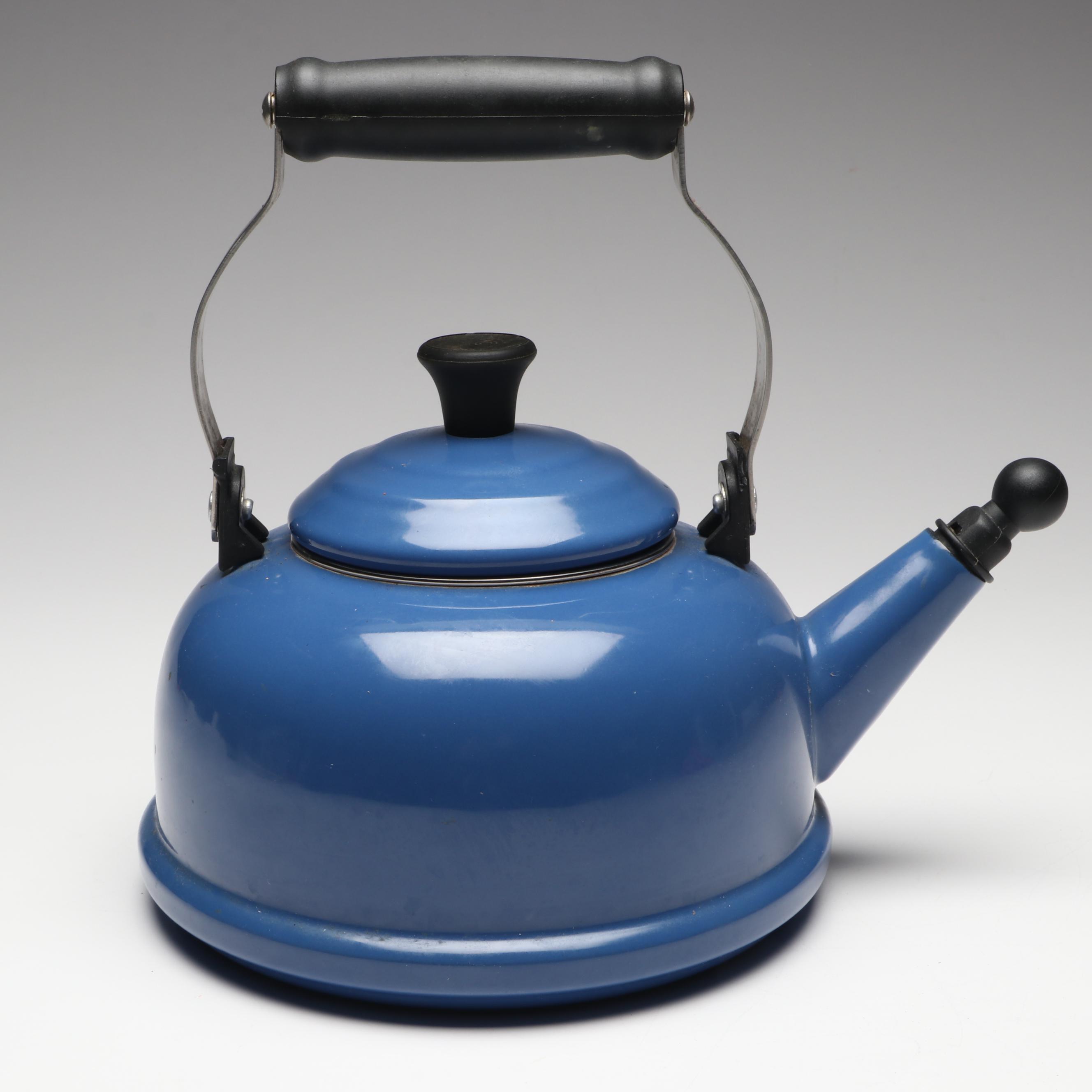 Le Creuset Blue Enamel Kettle