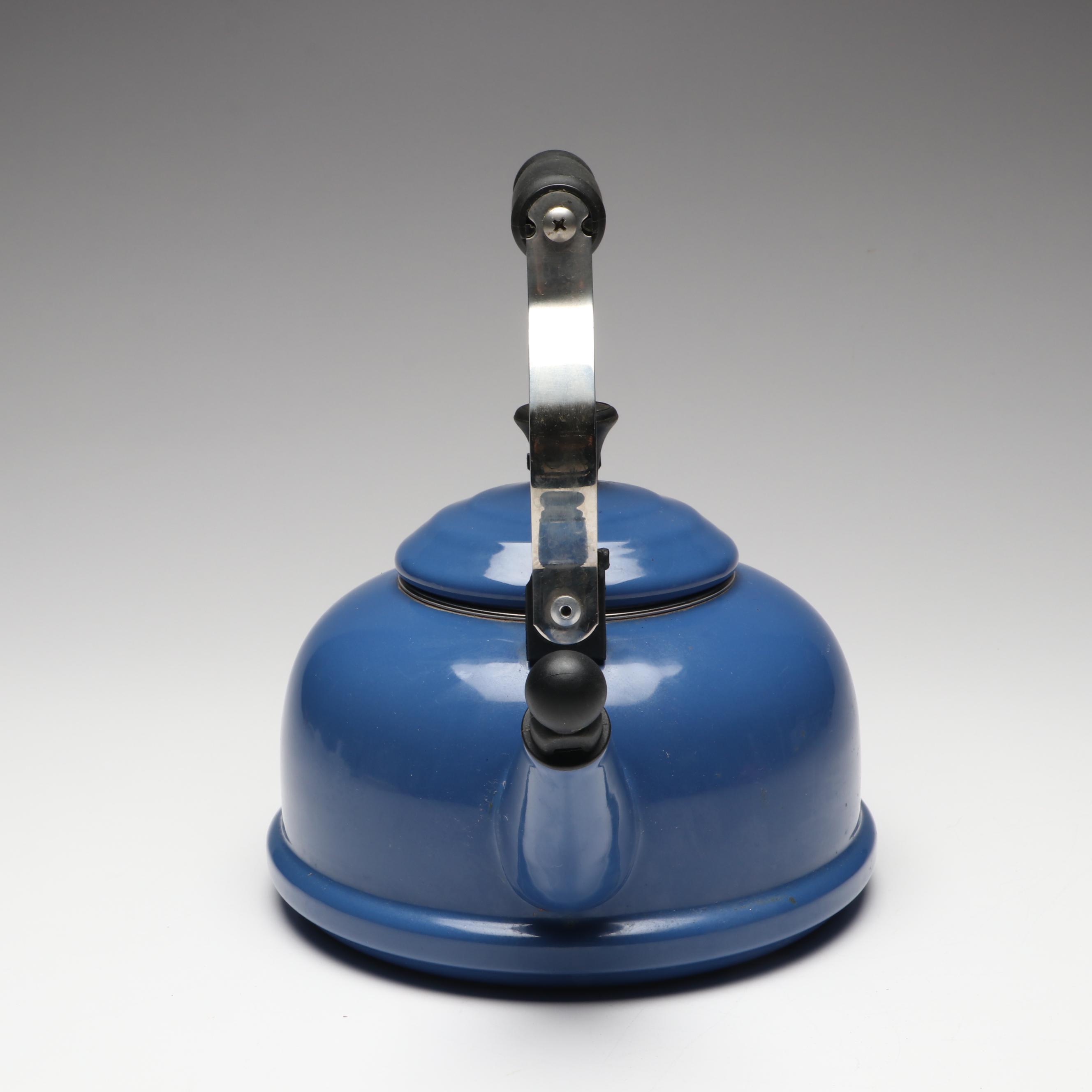Le Creuset Blue Enamel Kettle