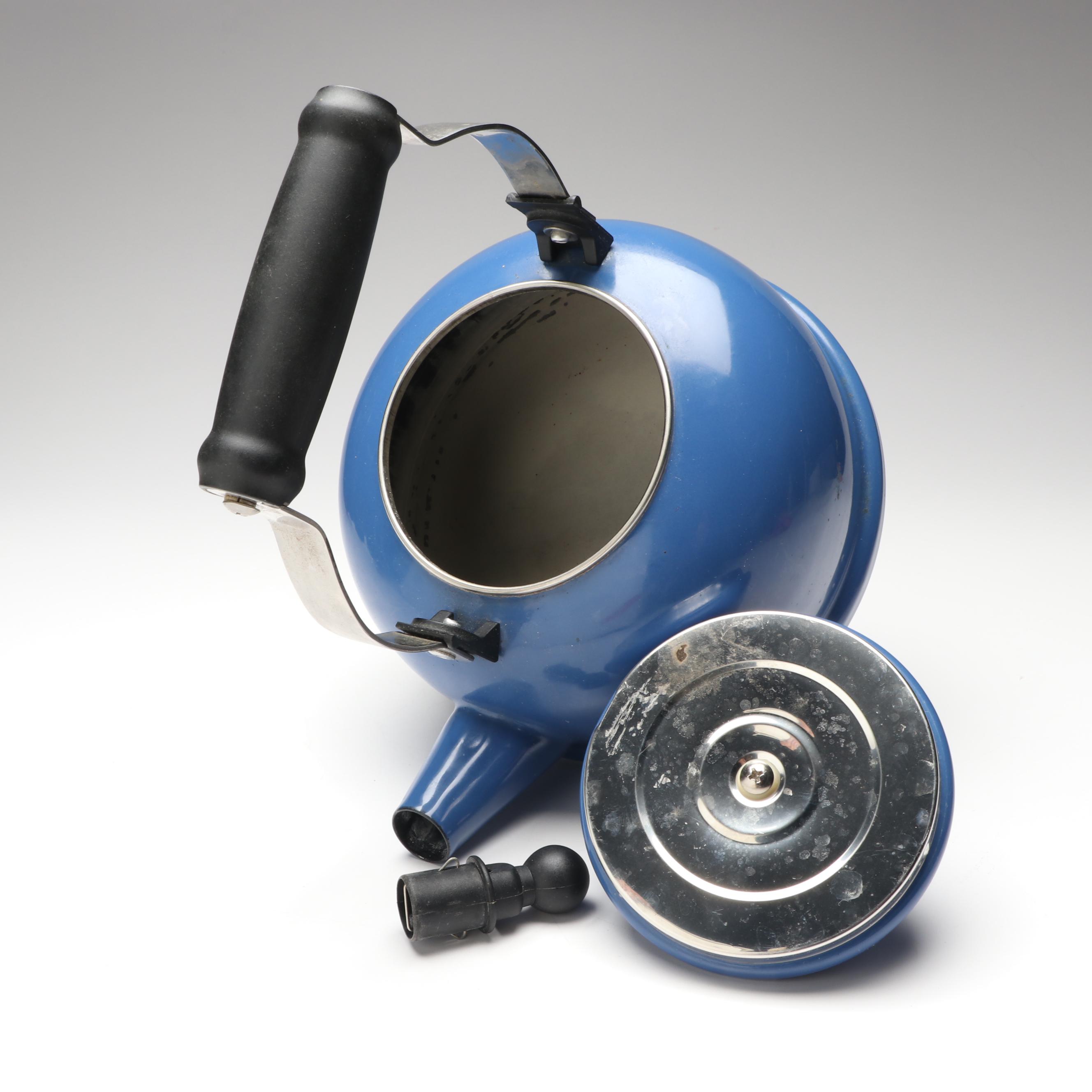 Le Creuset Blue Enamel Kettle