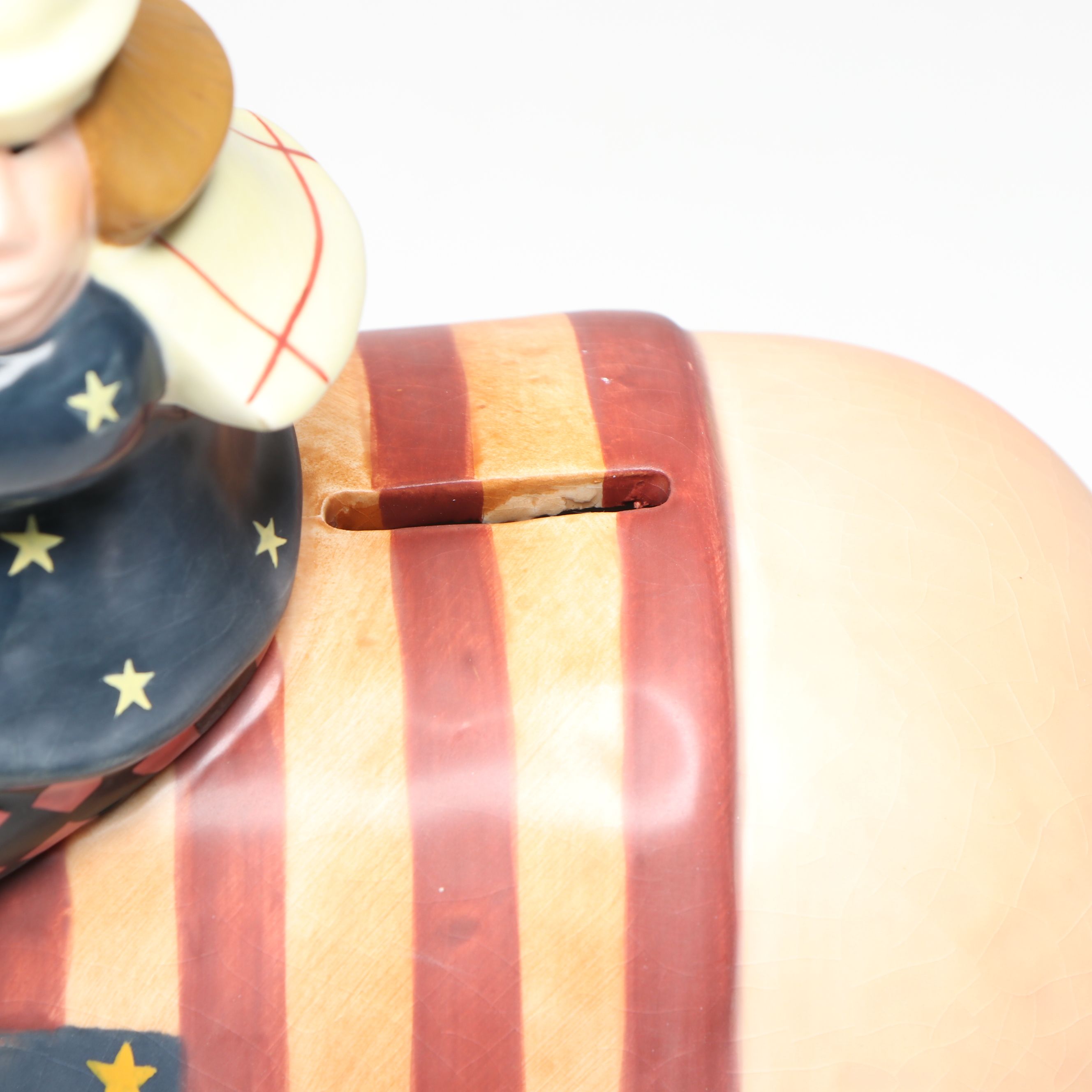 Williraye Studio "As American as Apple Pie" Figurine and Other Bank