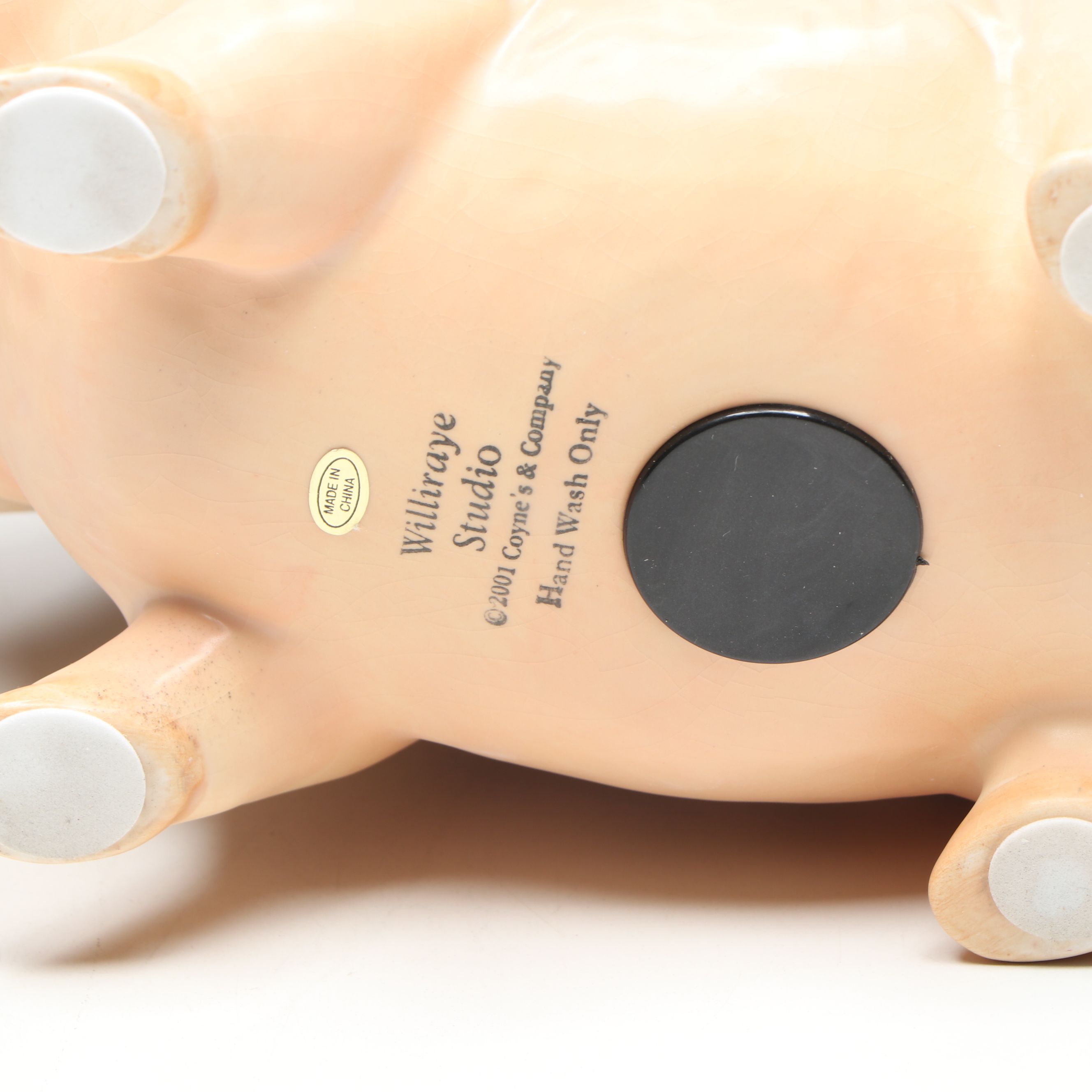 Williraye Studio "As American as Apple Pie" Figurine and Other Bank