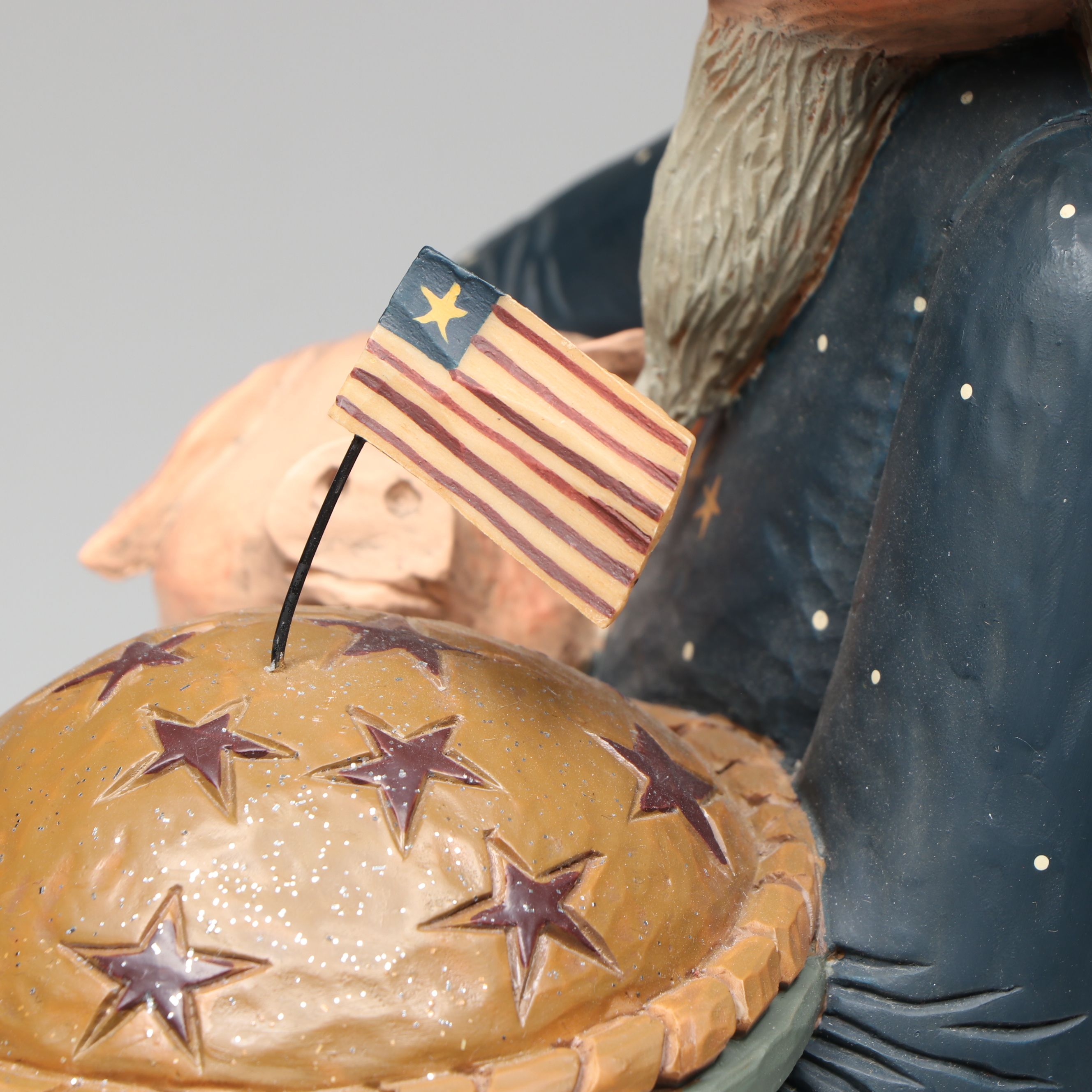 Williraye Studio "As American as Apple Pie" Figurine and Other Bank