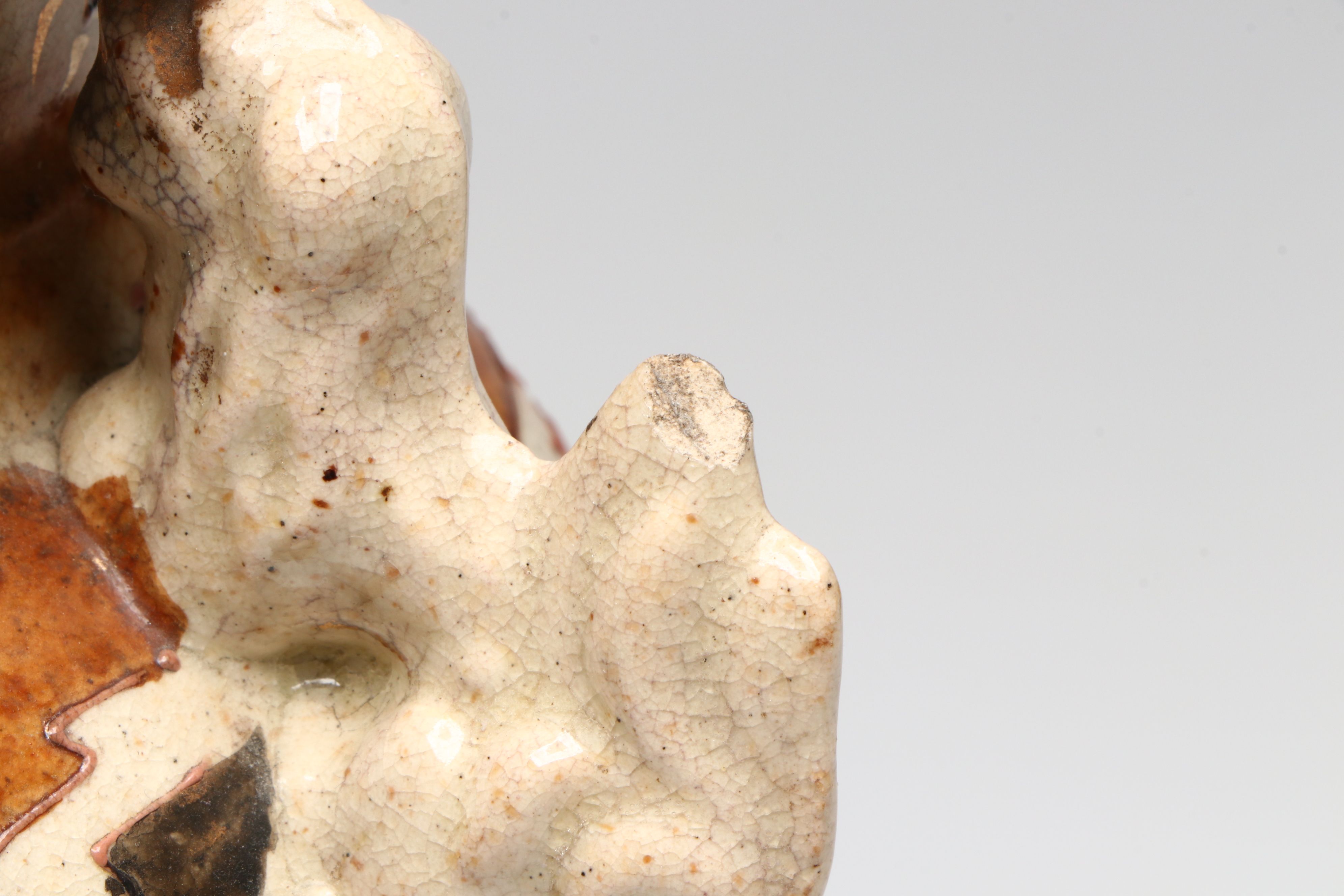 Meiji Period Satsuma Moriage Ceramic Lidded Urn and Vases