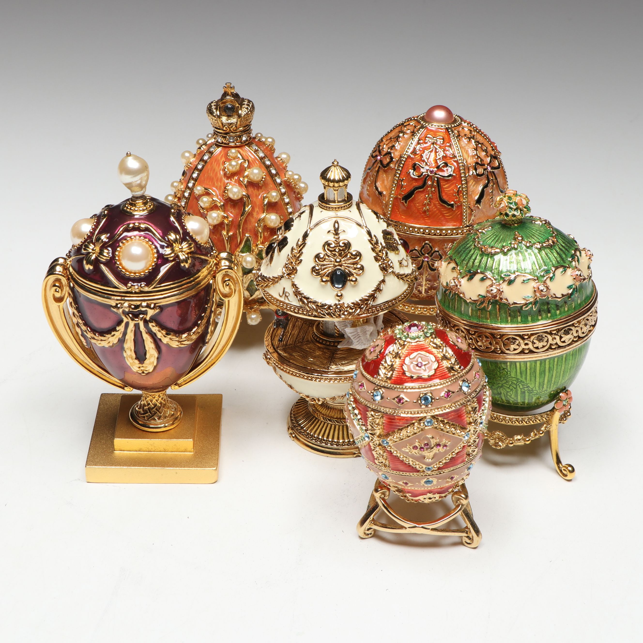 Joan Rivers Imperial Treasures Fabergé Egg Style Limoges Boxes and Figures