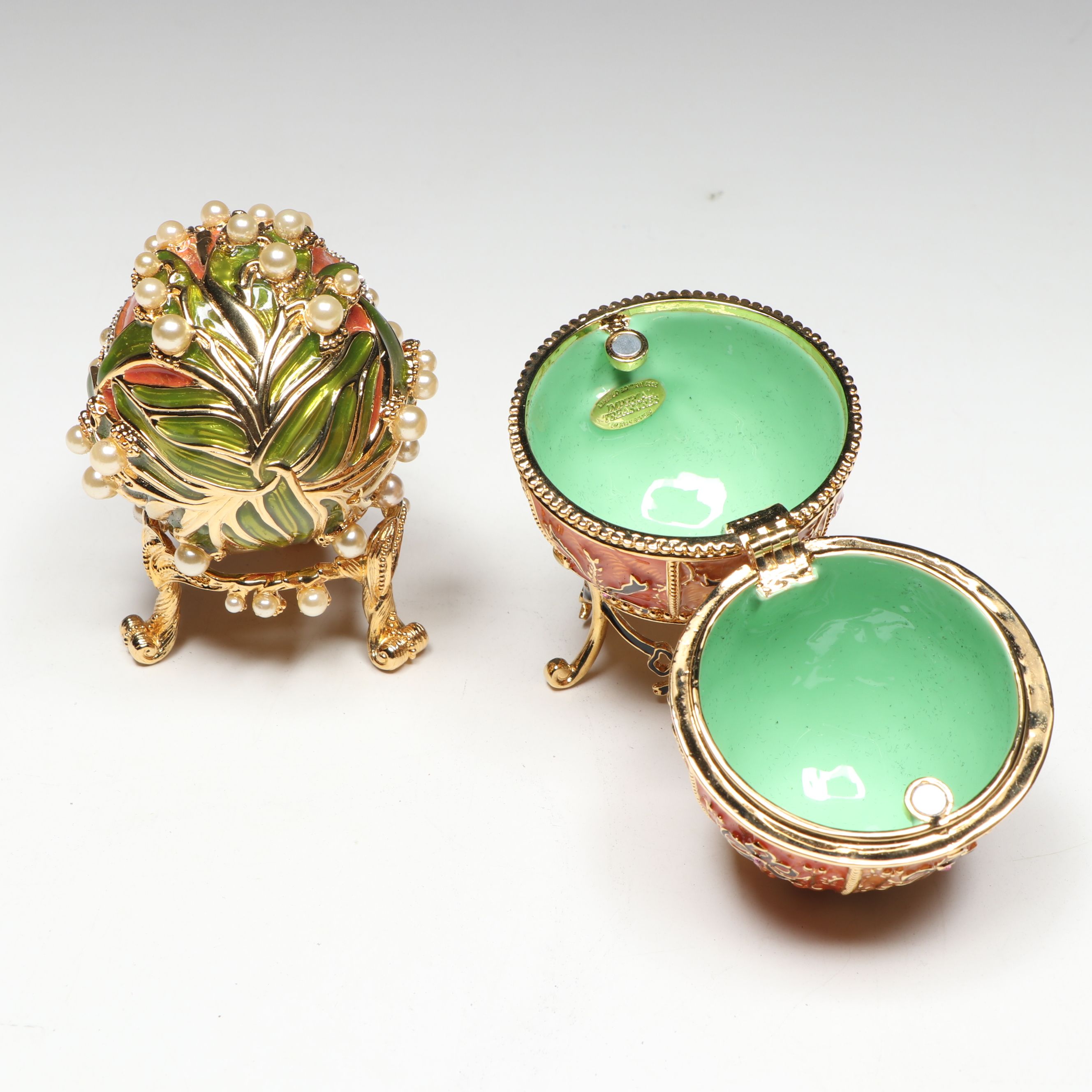 Joan Rivers Imperial Treasures Fabergé Egg Style Limoges Boxes and Figures