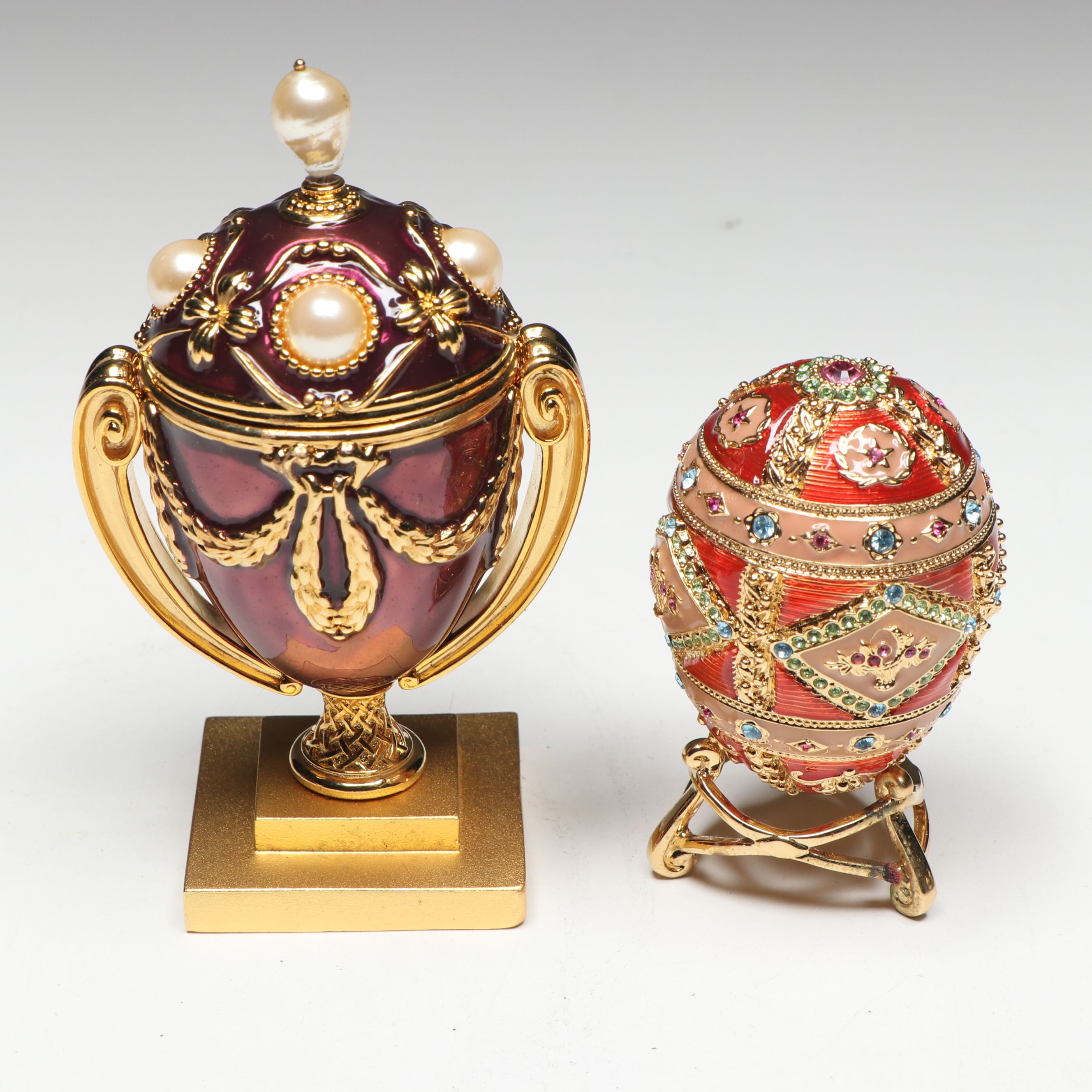Joan Rivers Imperial Treasures Fabergé Egg Style Limoges Boxes and Figures