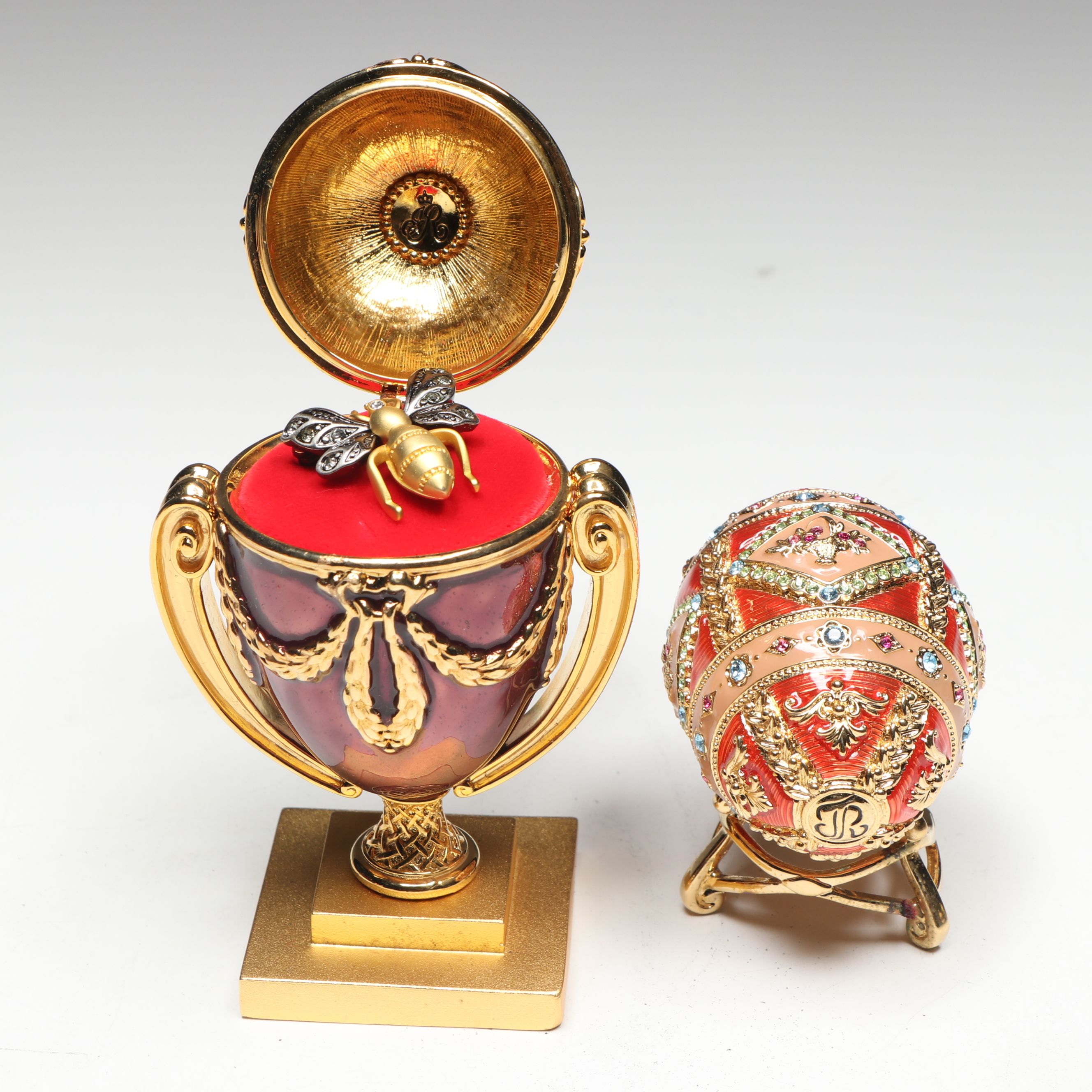 Joan Rivers Imperial Treasures Fabergé Egg Style Limoges Boxes and Figures