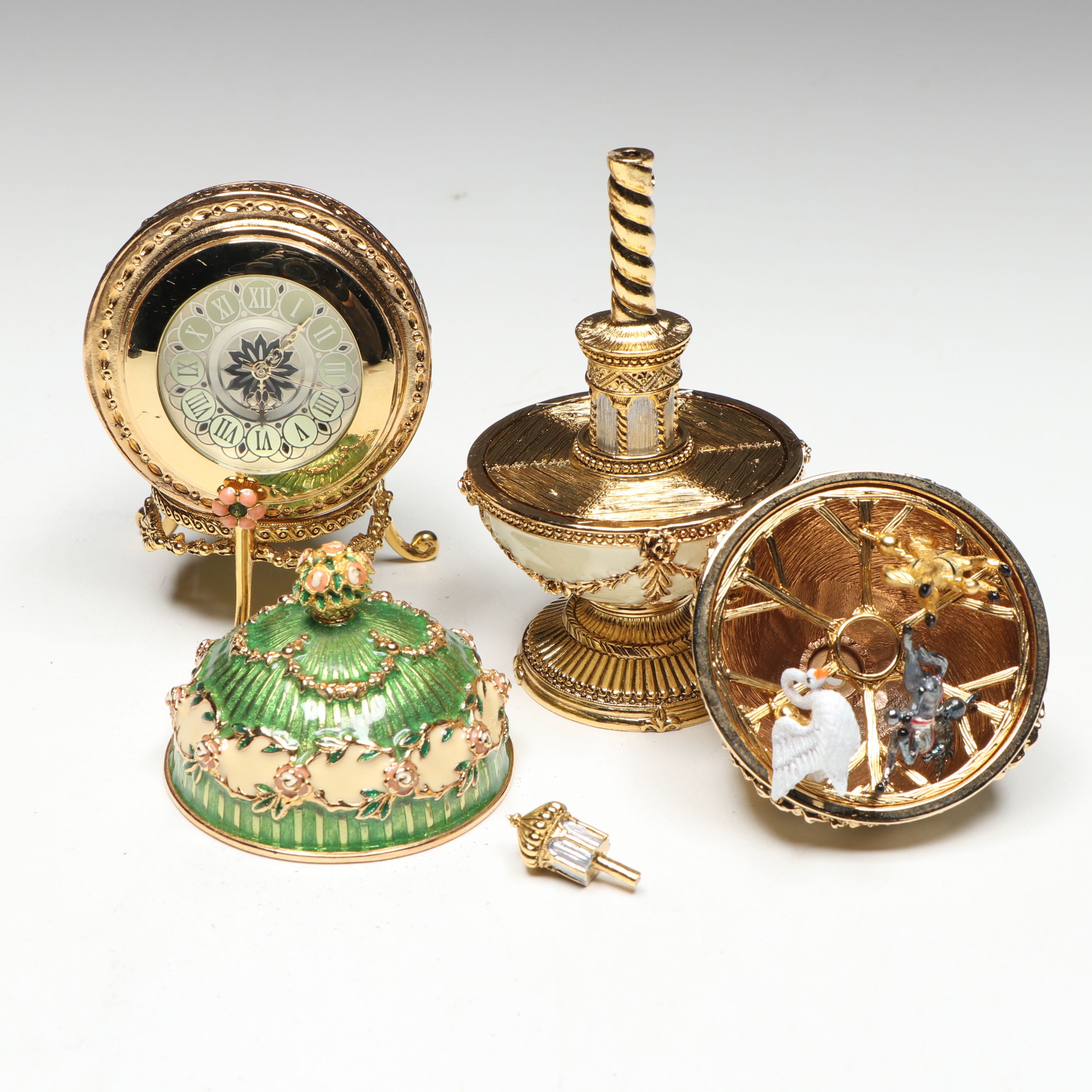 Joan Rivers Imperial Treasures Fabergé Egg Style Limoges Boxes and Figures