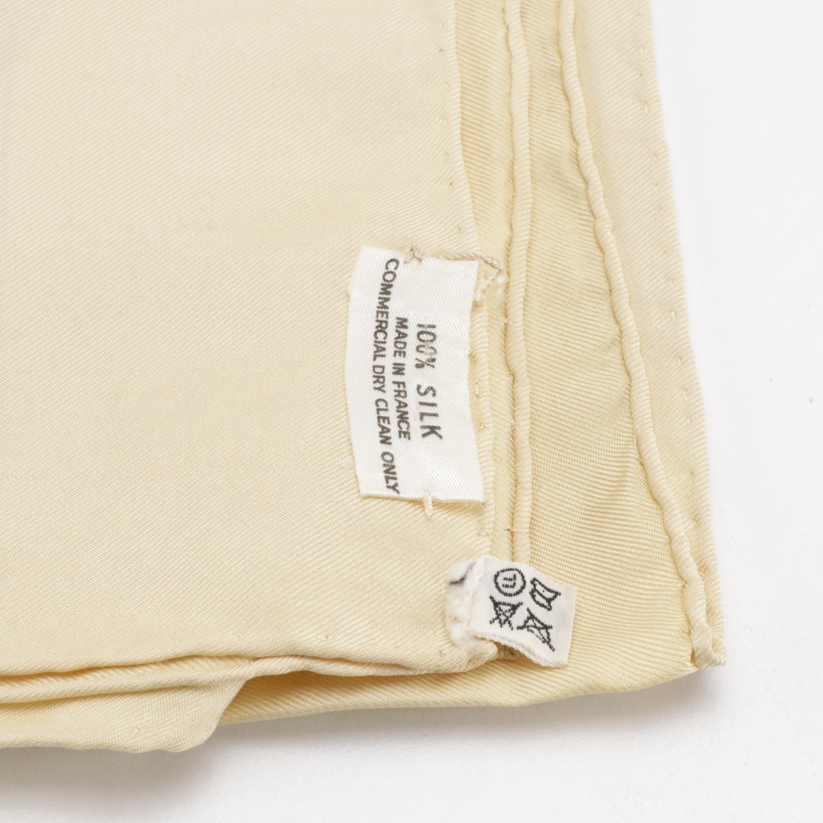 Hermès Early Issue "Équipages" Scarf 90 in Silk Twill