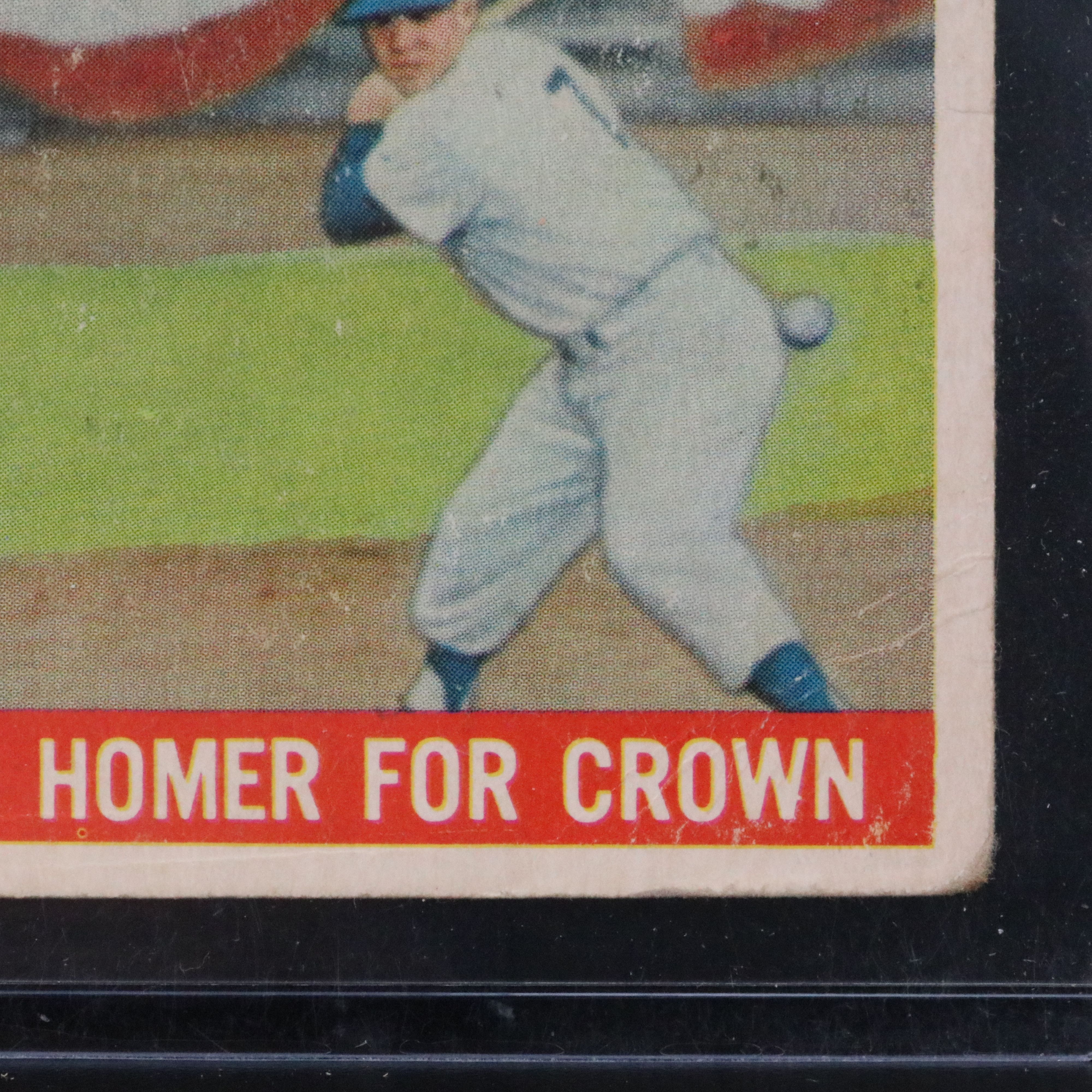 1959 Topps Mickey Mantle New York Yankees Baseball Thrills Card