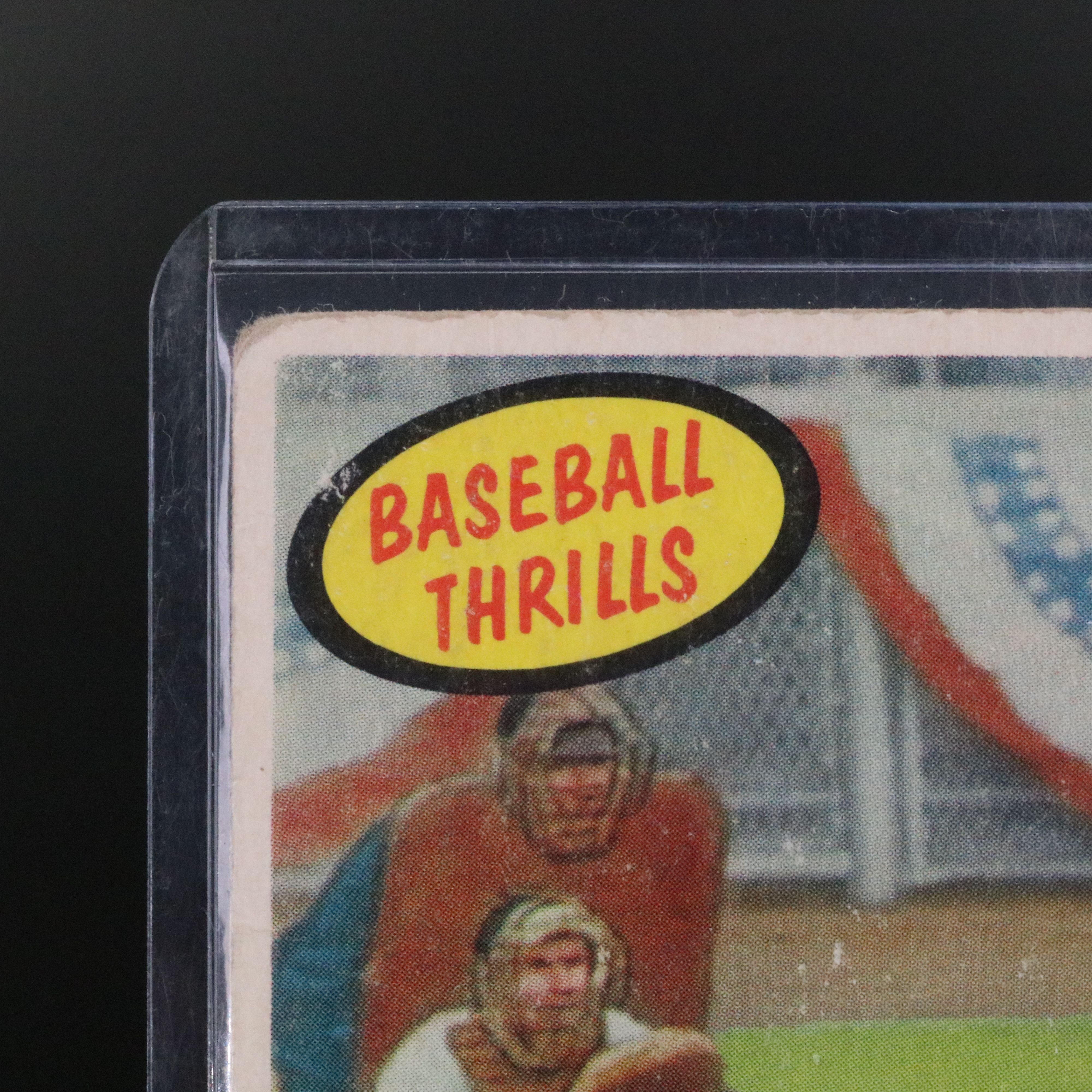 1959 Topps Mickey Mantle New York Yankees Baseball Thrills Card