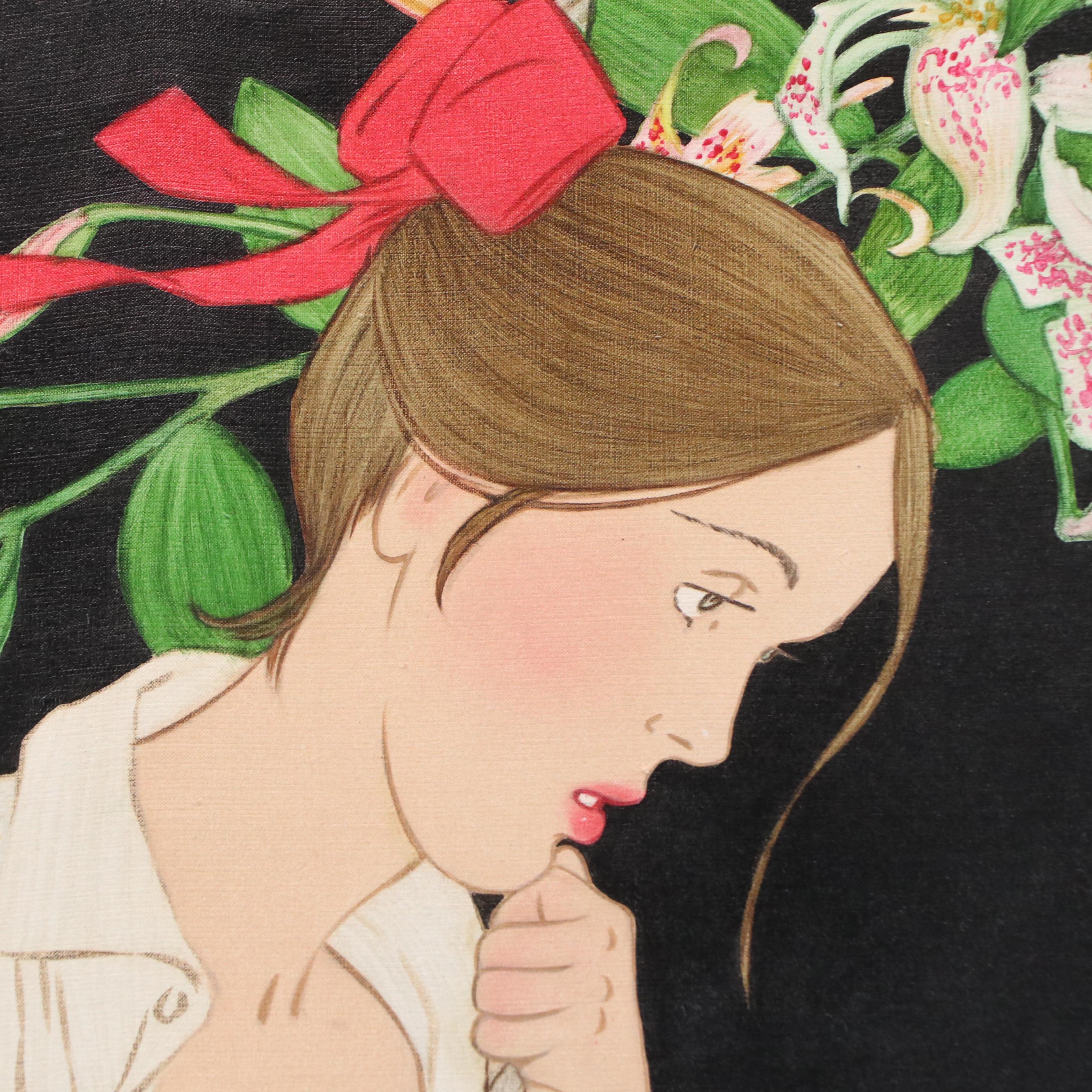 Philippe Henri Noyer Oil Painting "The Swing," 1978