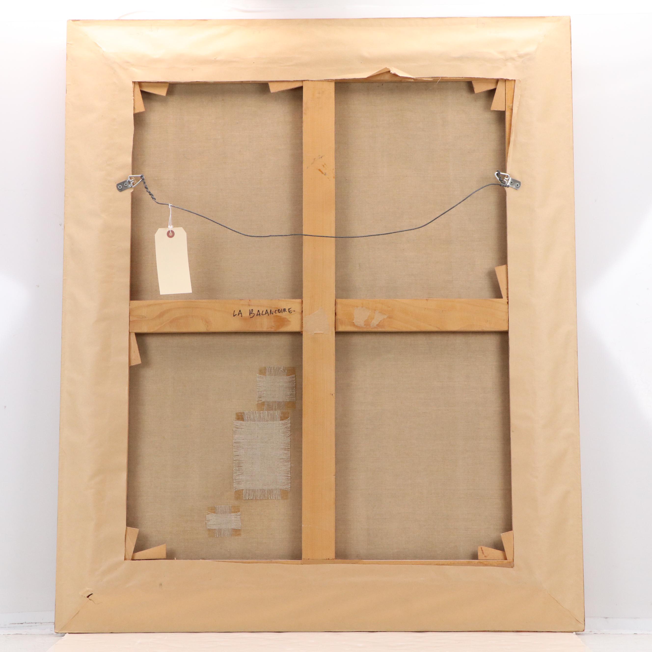 Philippe Henri Noyer Oil Painting "The Swing," 1978