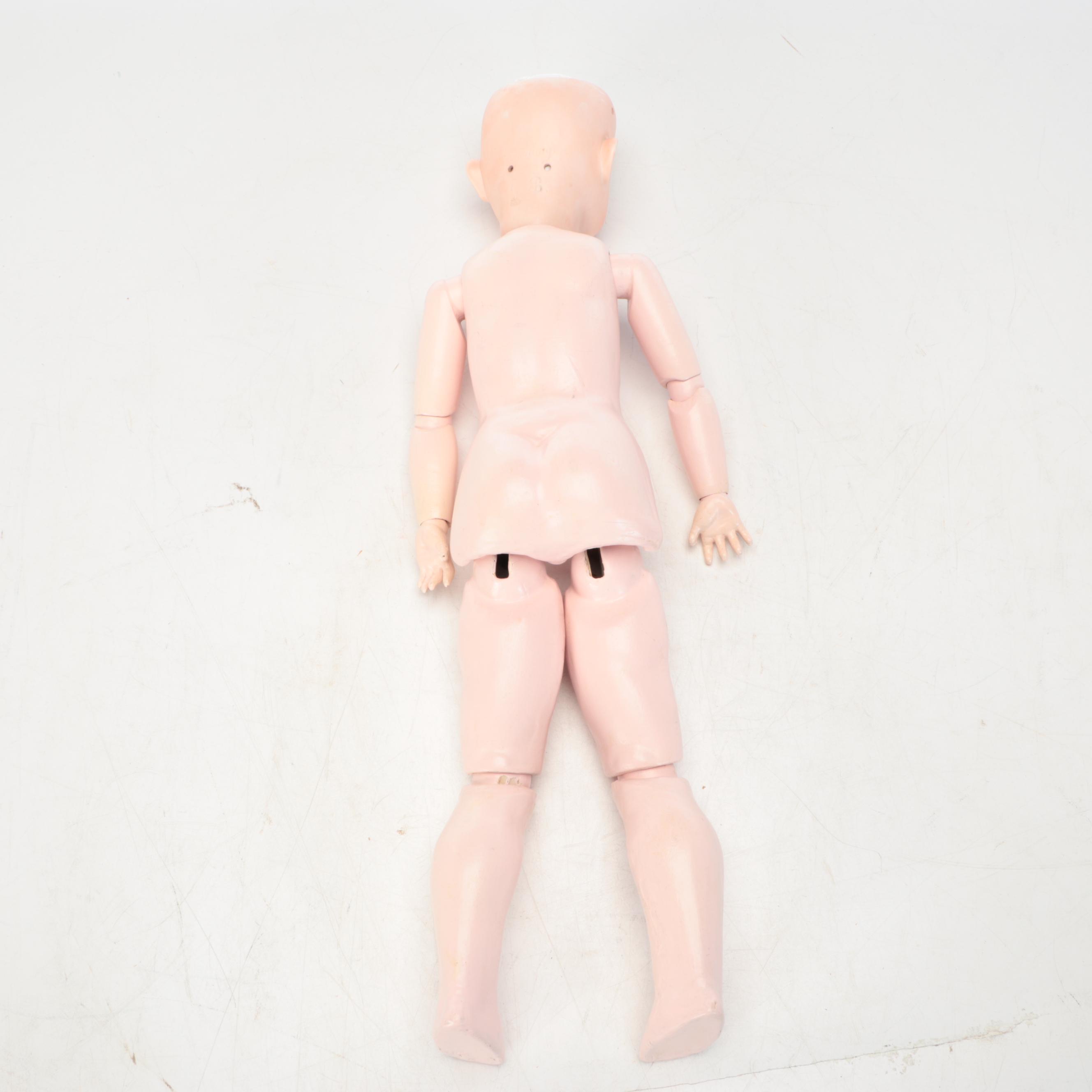 George Borgfeldt & Co. Open Mouth Bisque Head Child Doll with Composition Body