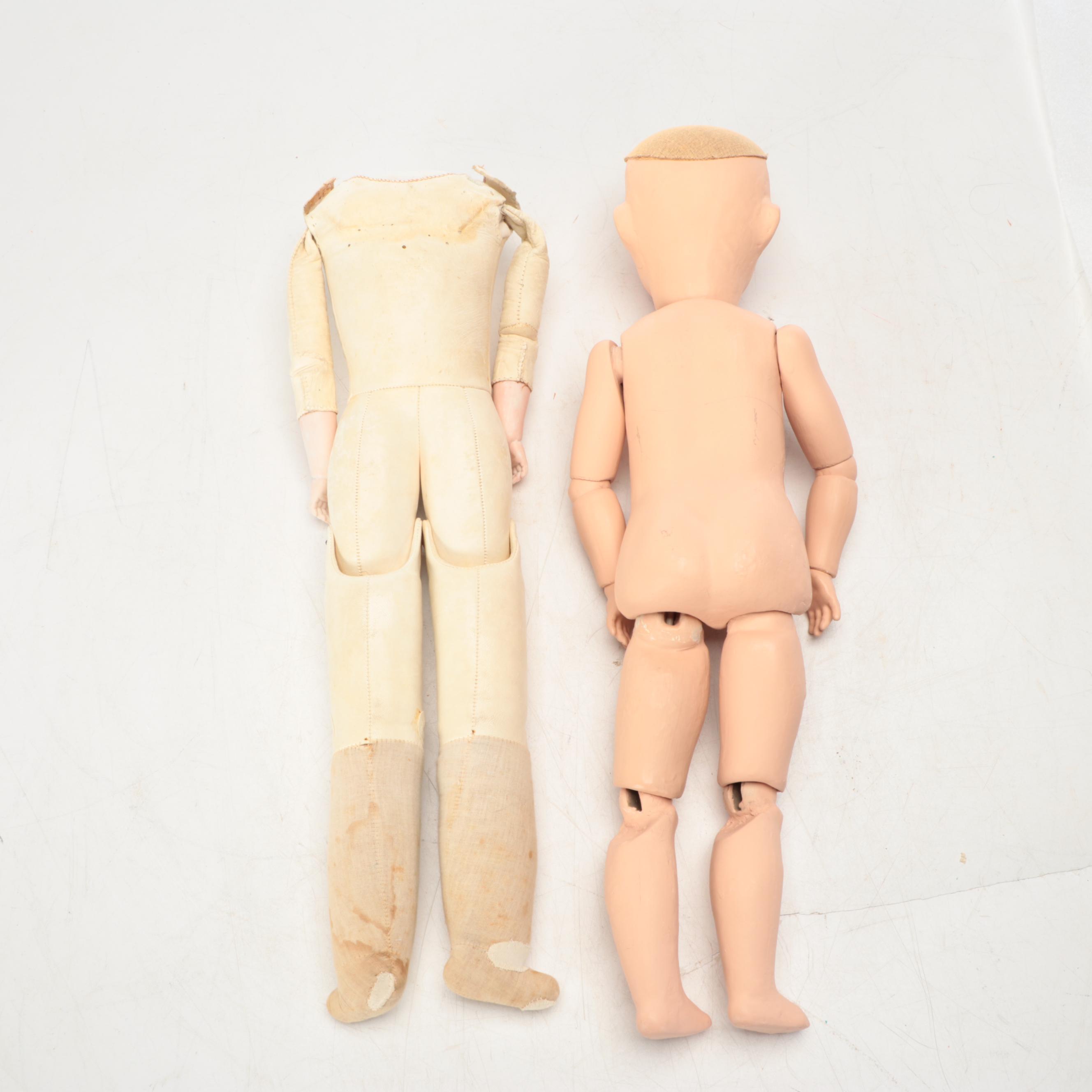 Trego Composition Sleepy Eye Doll with Doll Body, Early 20th Century