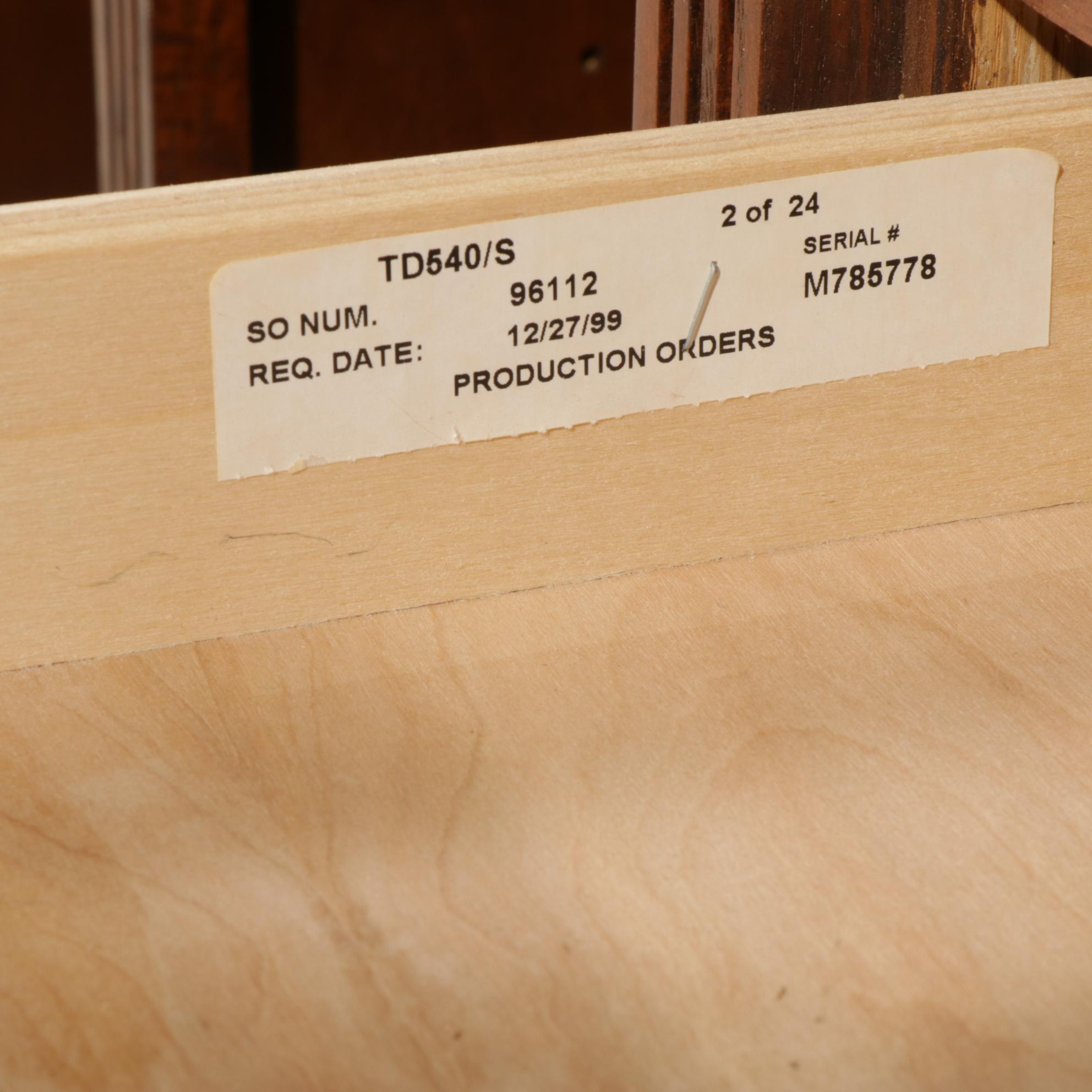 Oak Finished Computer Desk, 1999