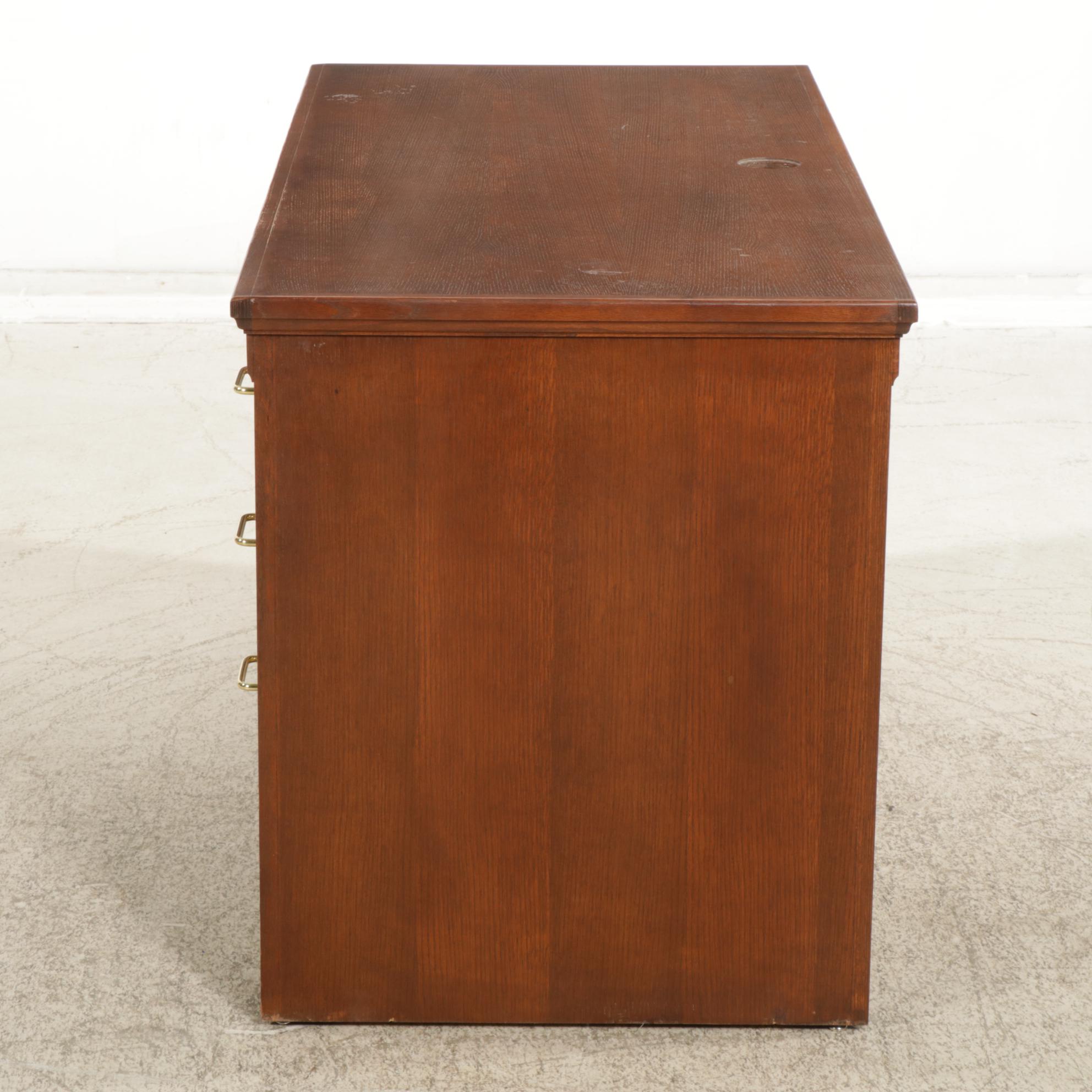 Oak Finished Computer Desk, 1999