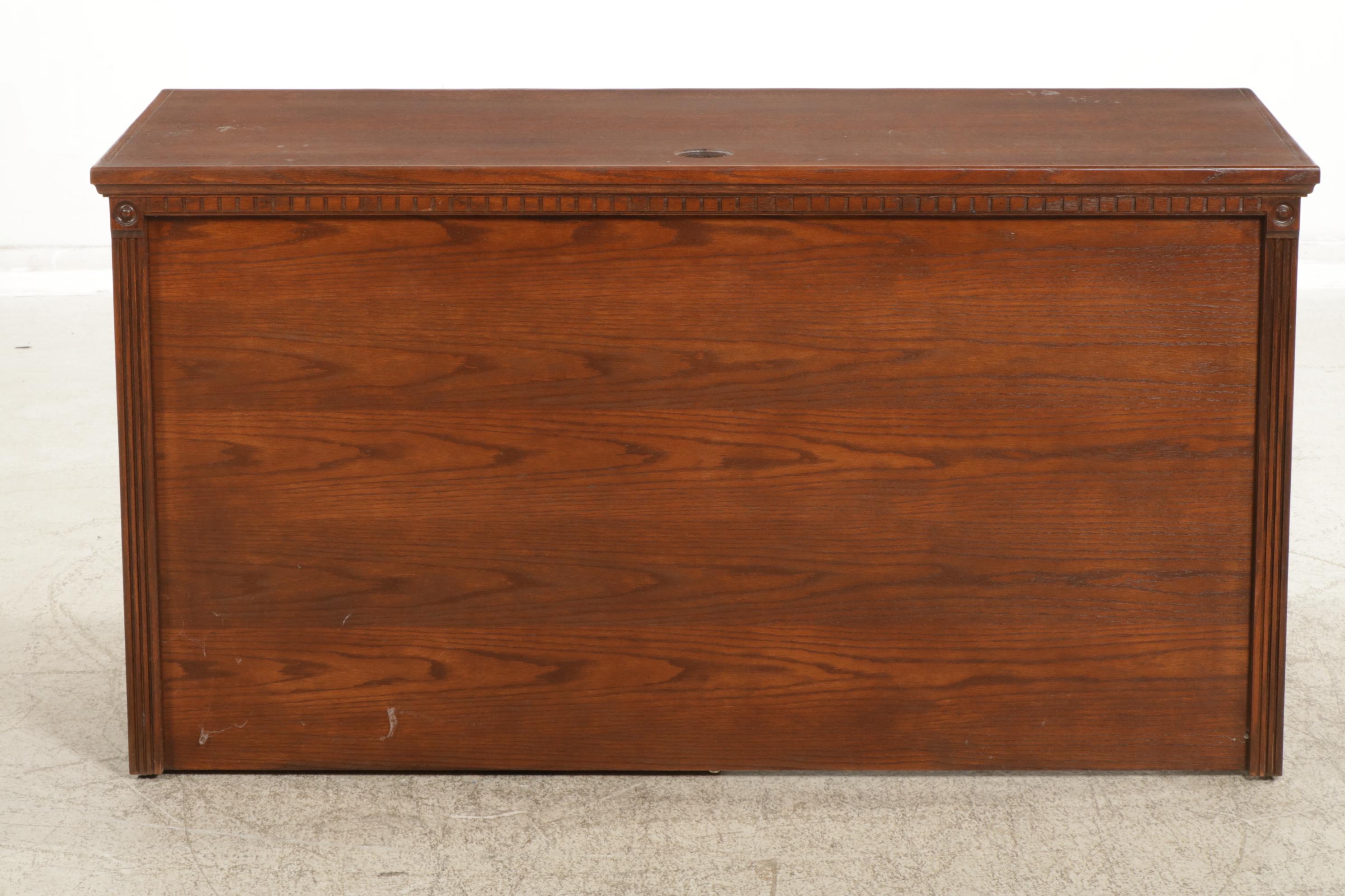 Oak Finished Computer Desk, 1999