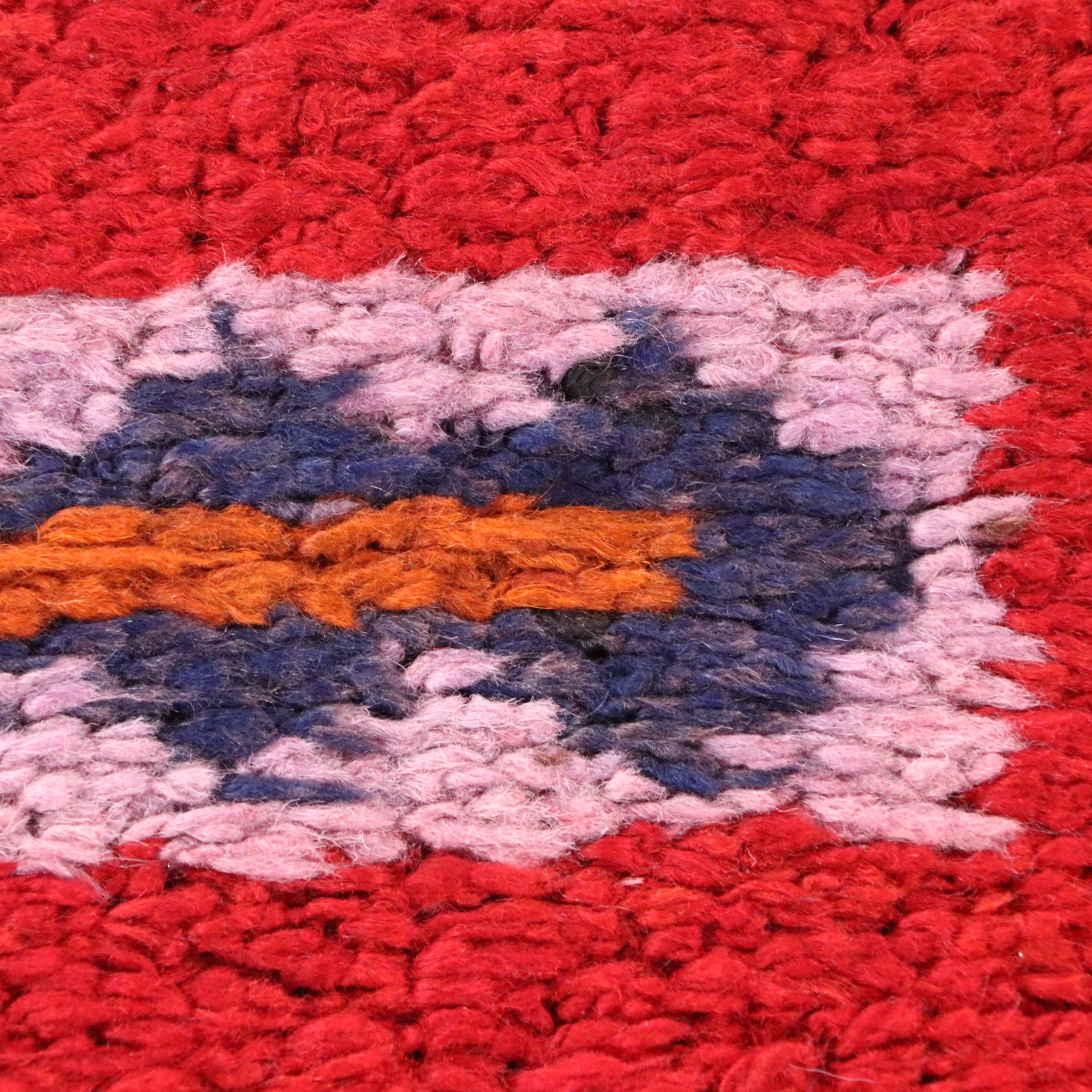 3'7 x 11'6 Hand-Knotted Turkish Village Long Rug