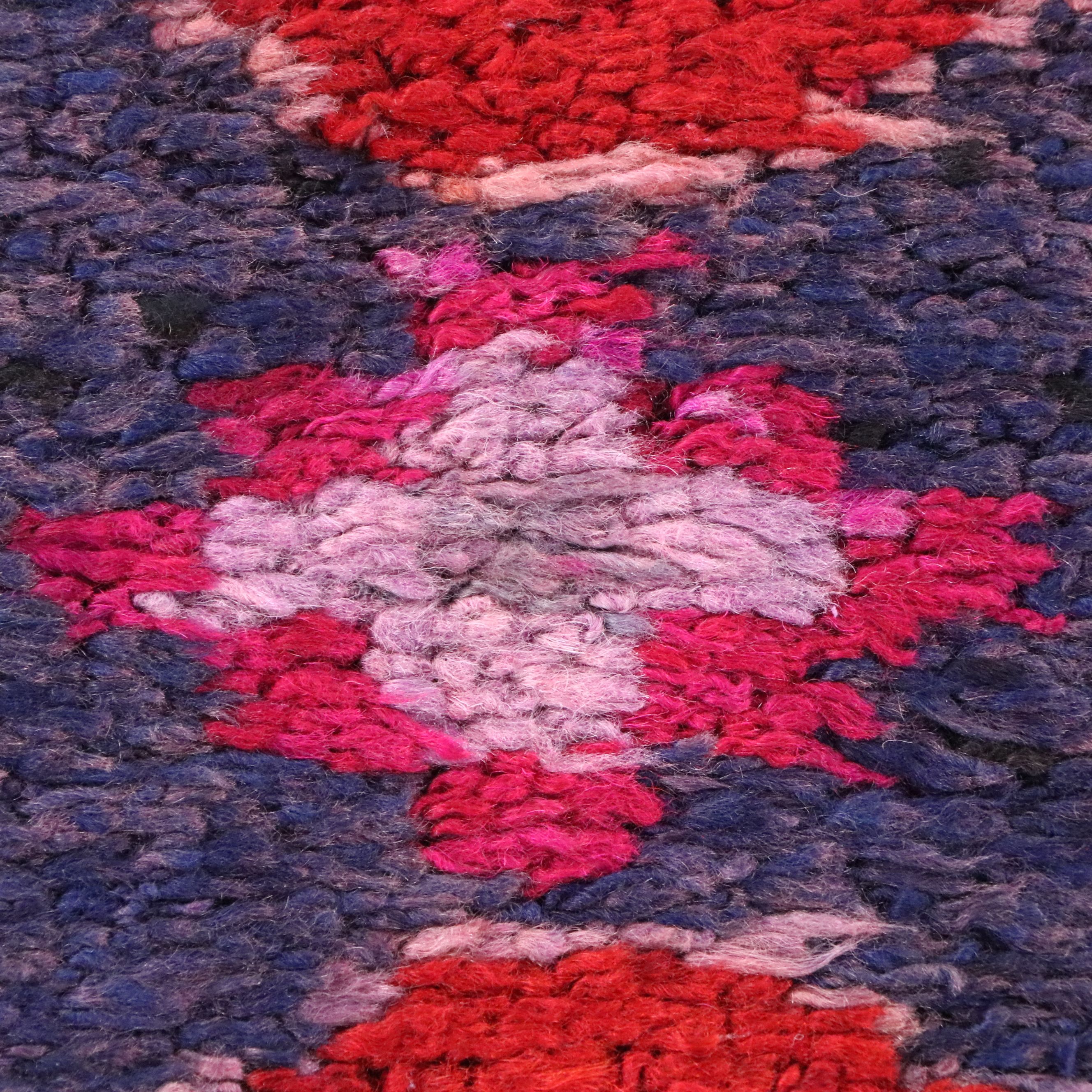 3'7 x 11'6 Hand-Knotted Turkish Village Long Rug