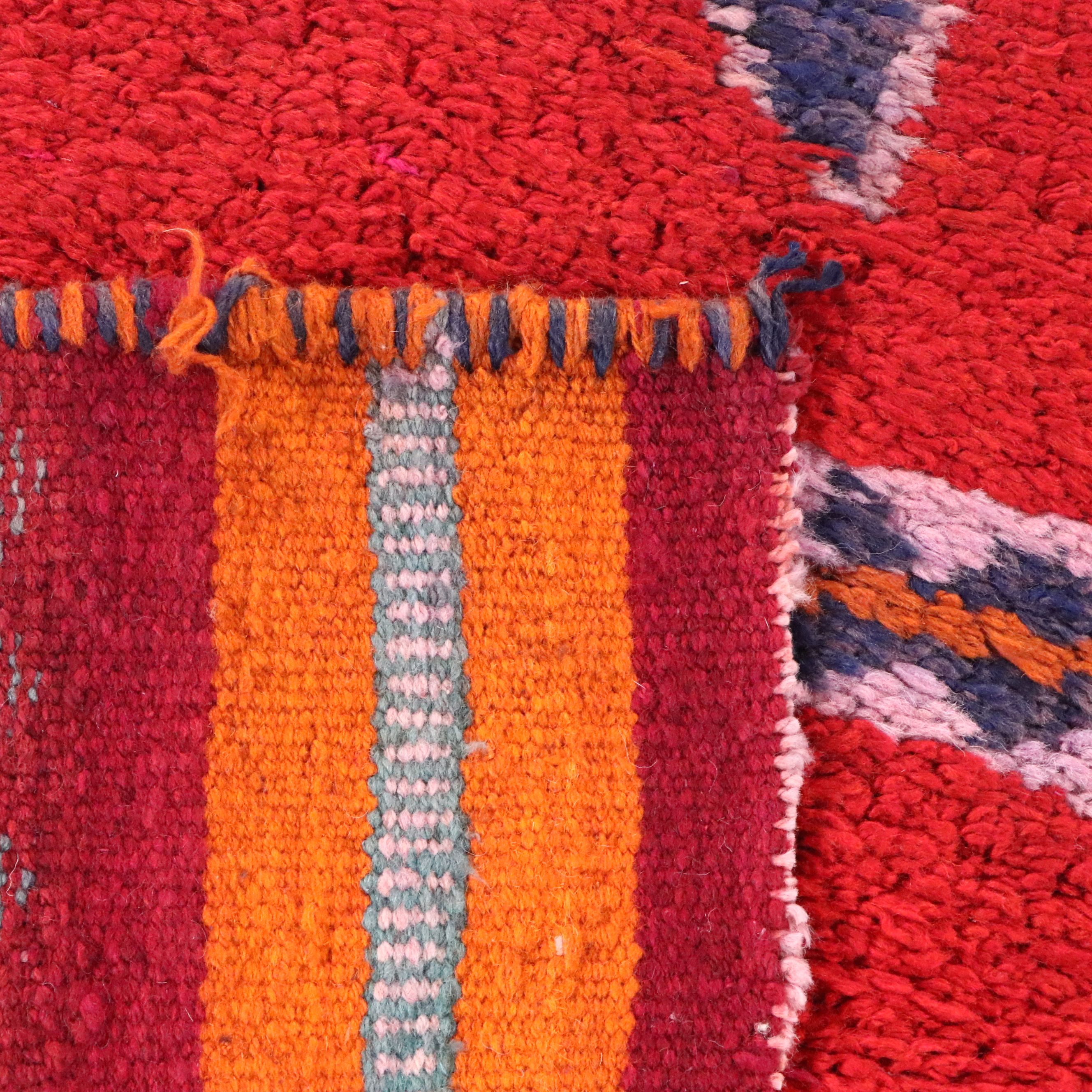 3'7 x 11'6 Hand-Knotted Turkish Village Long Rug