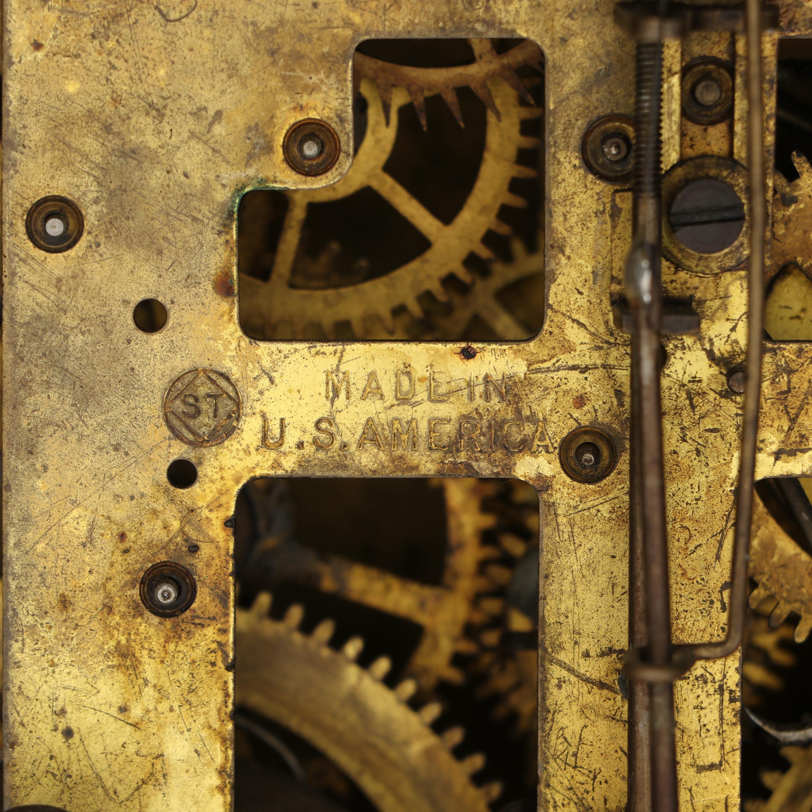 Seth Thomas Adamantine Column Mantel Clock, Early 20th Century