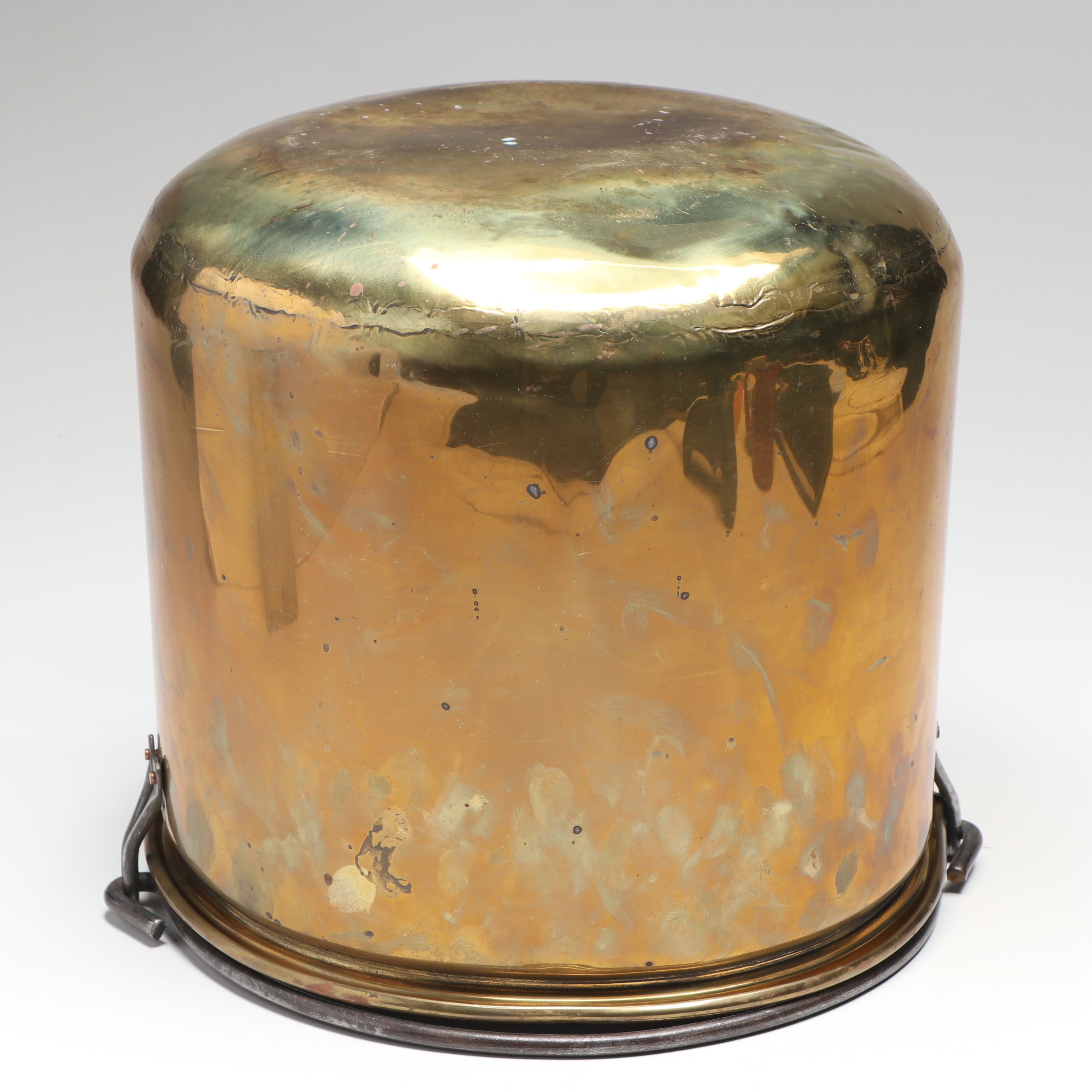Brass Cauldron with Copper Funnel