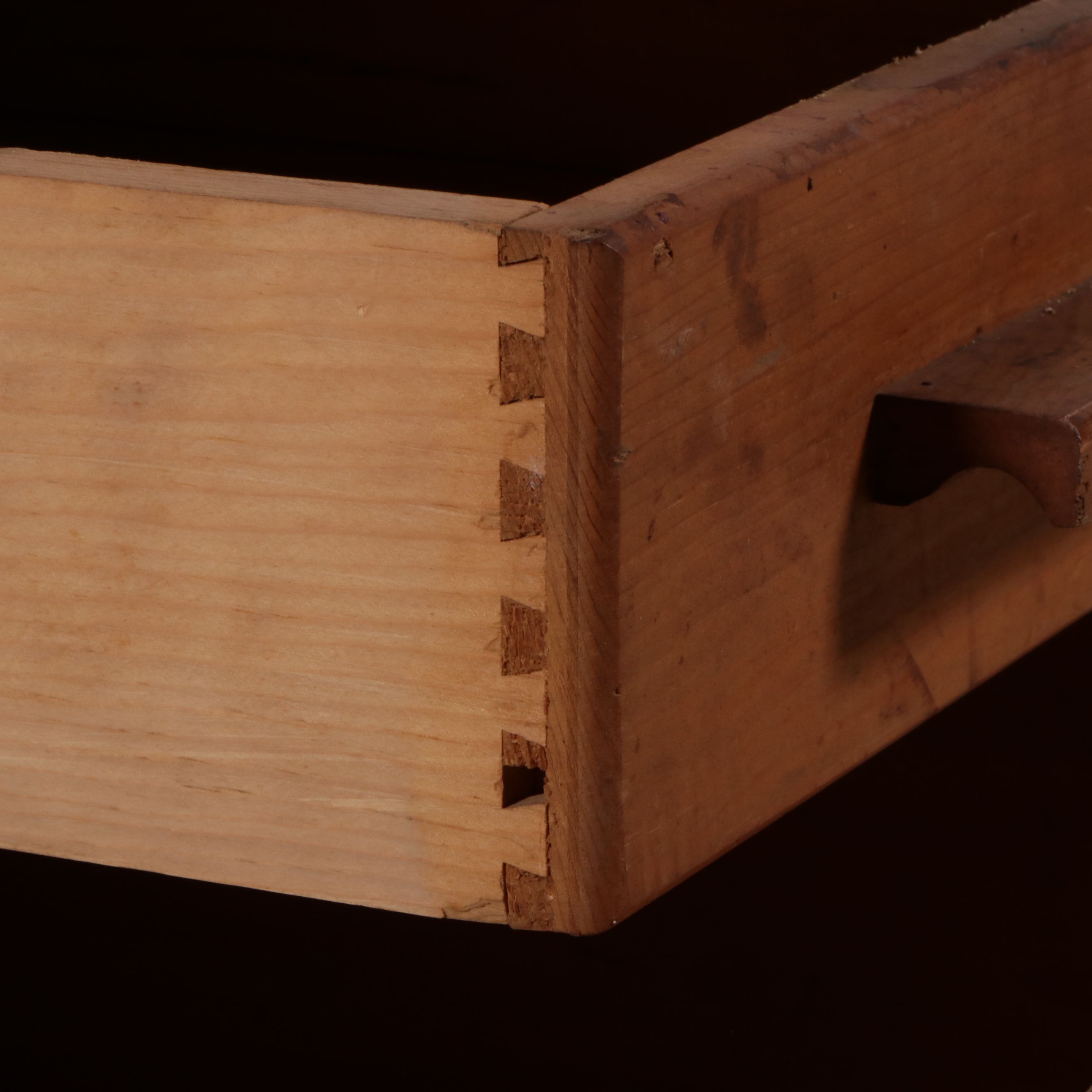 Bench Made Wood Storage Chest of Drawers with Fishing Lure Display Case