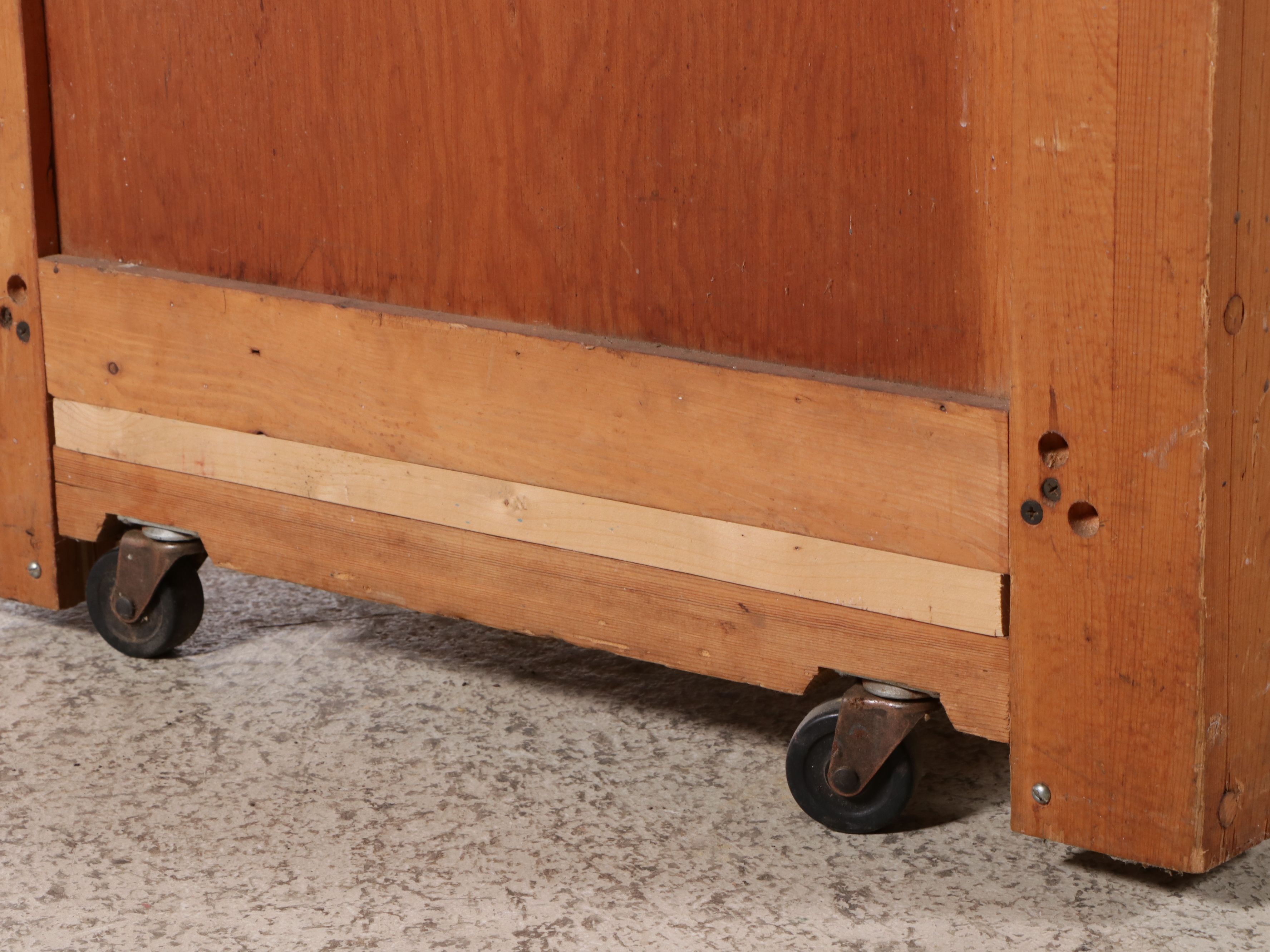 Bench Made Wood Storage Chest of Drawers with Fishing Lure Display Case