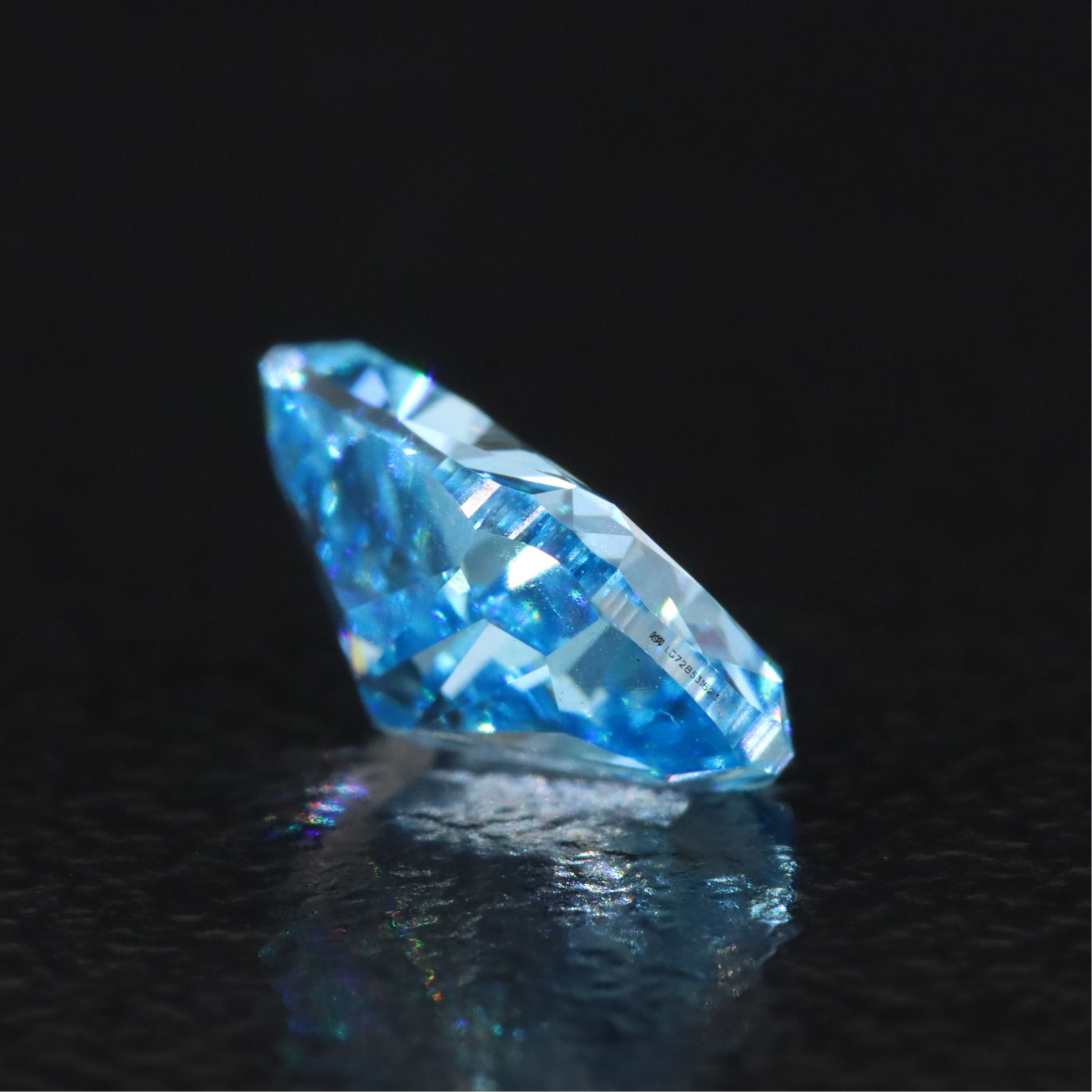 Loose 1.08 CT Lab Grown Fancy Blue Diamond with IGI Report