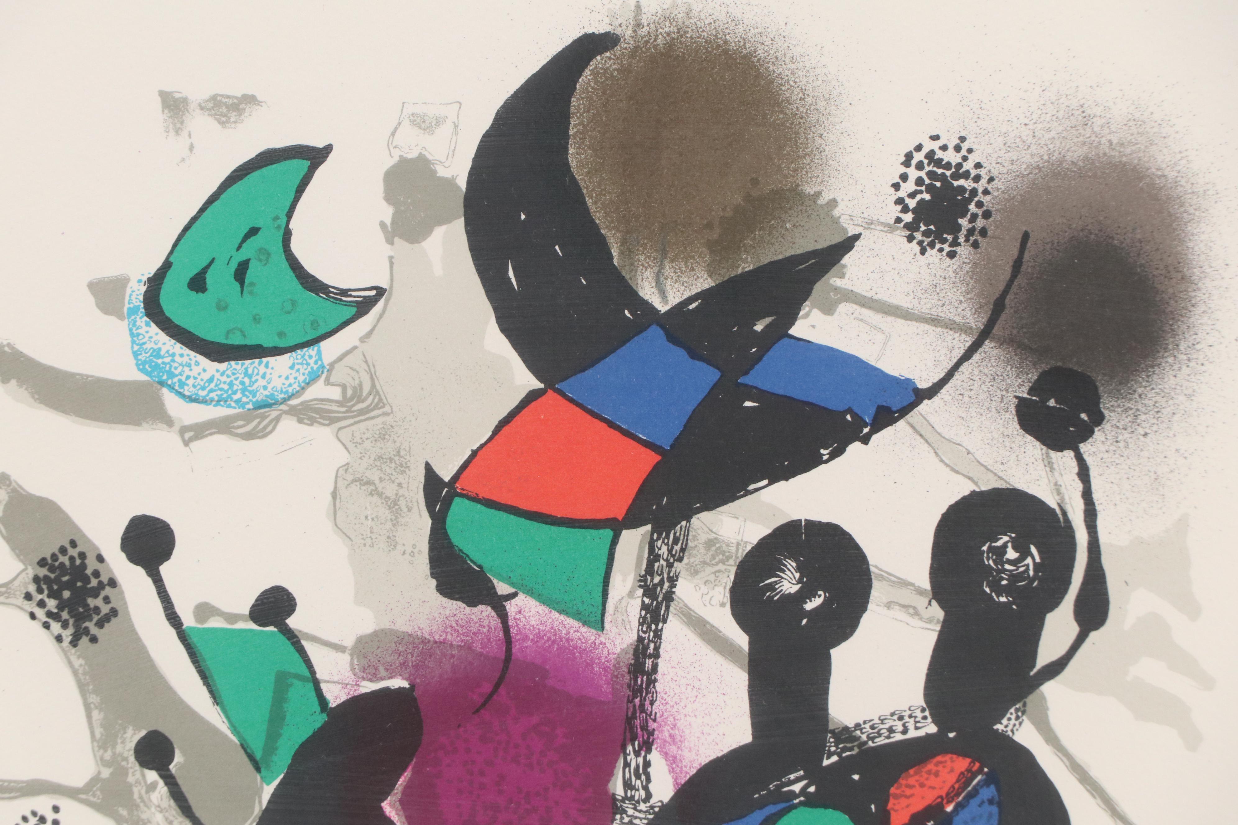 Joan Miró Color Lithograph "Lithographe III," 1977