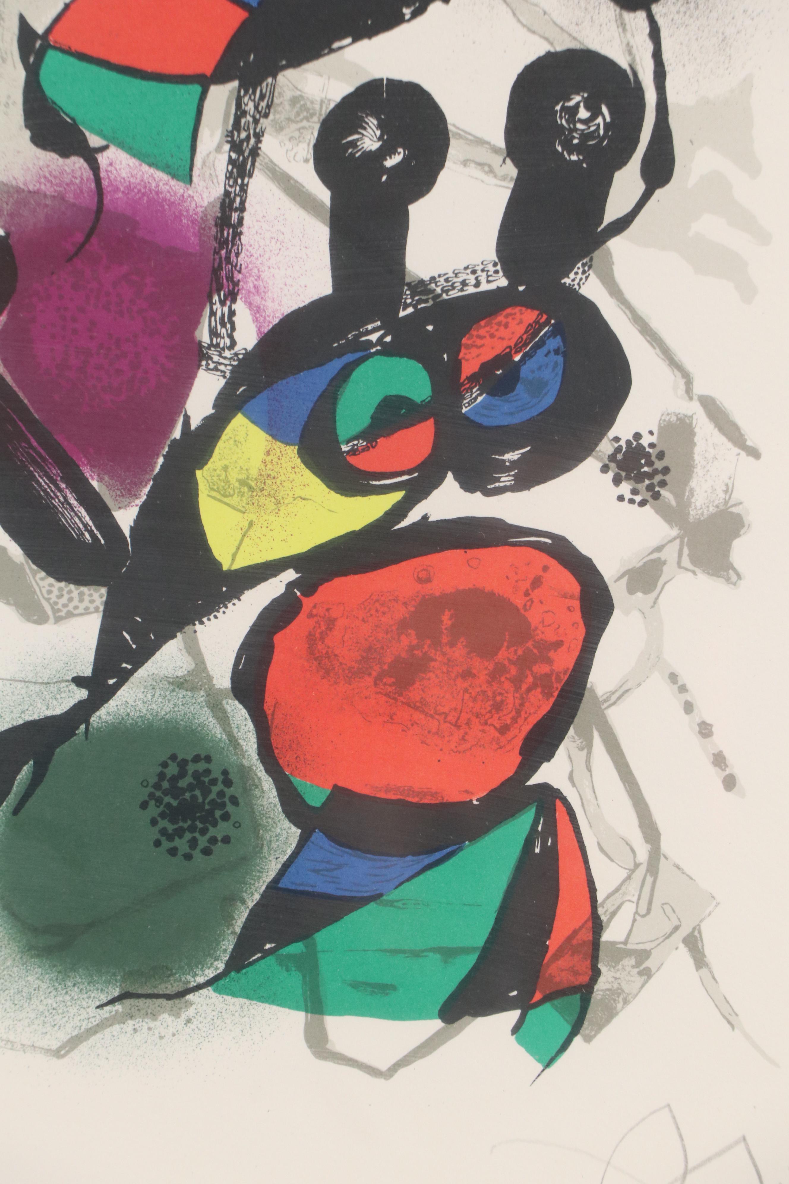 Joan Miró Color Lithograph "Lithographe III," 1977