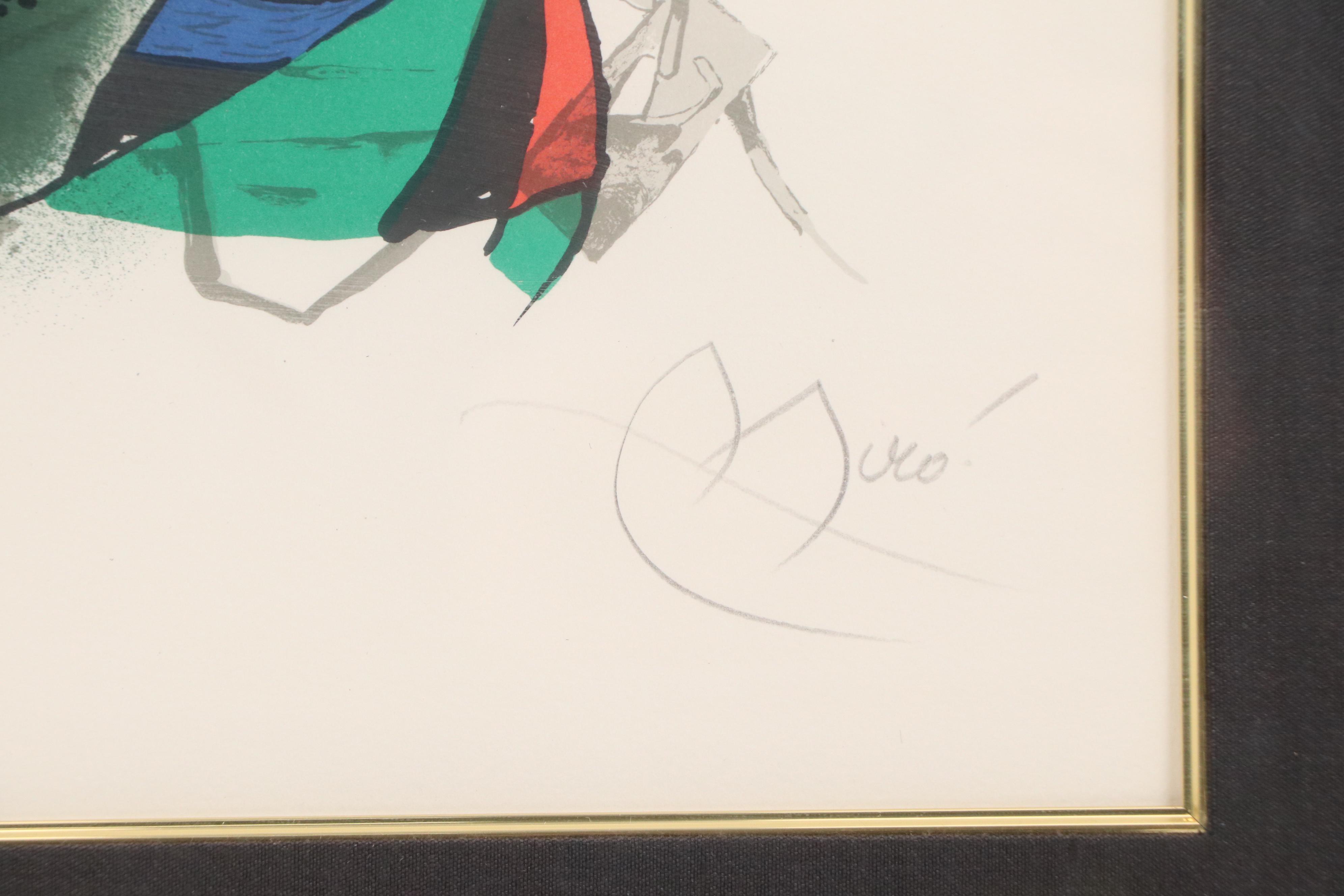 Joan Miró Color Lithograph "Lithographe III," 1977