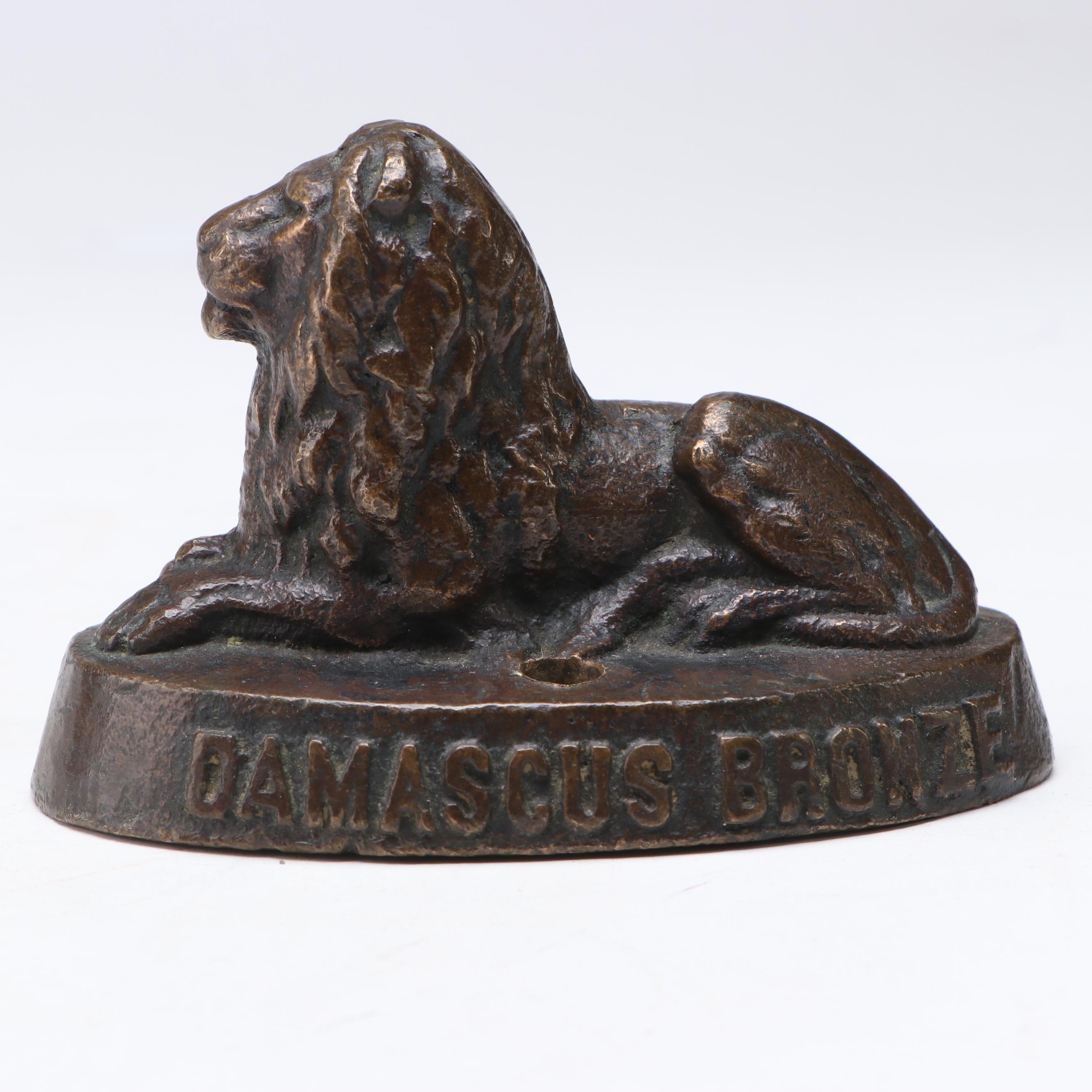 Brass Kentucky Hotel Race Horse Figurine, Damascus Lion and Other Décor