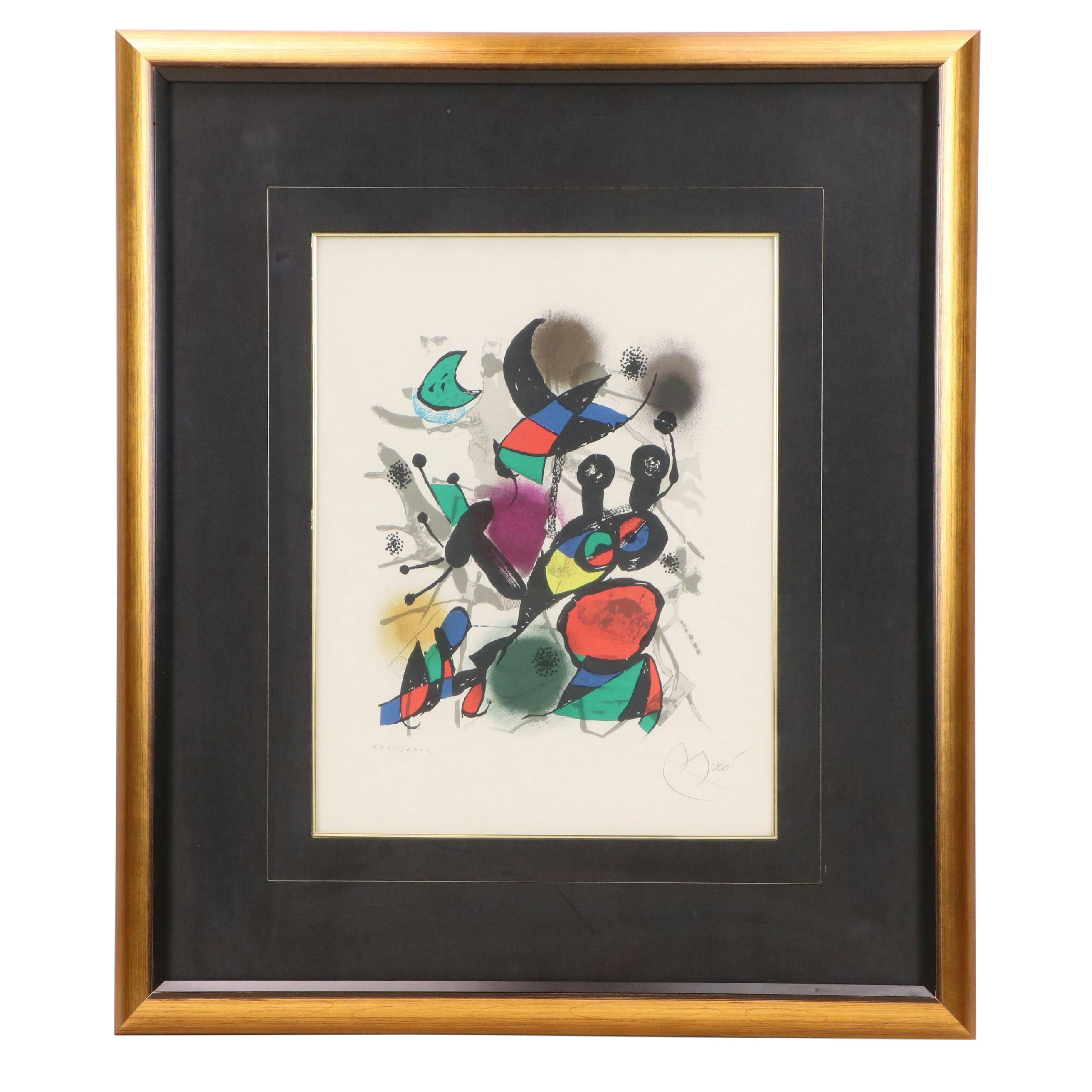 Joan Miró Color Lithograph "Lithographe III," 1977