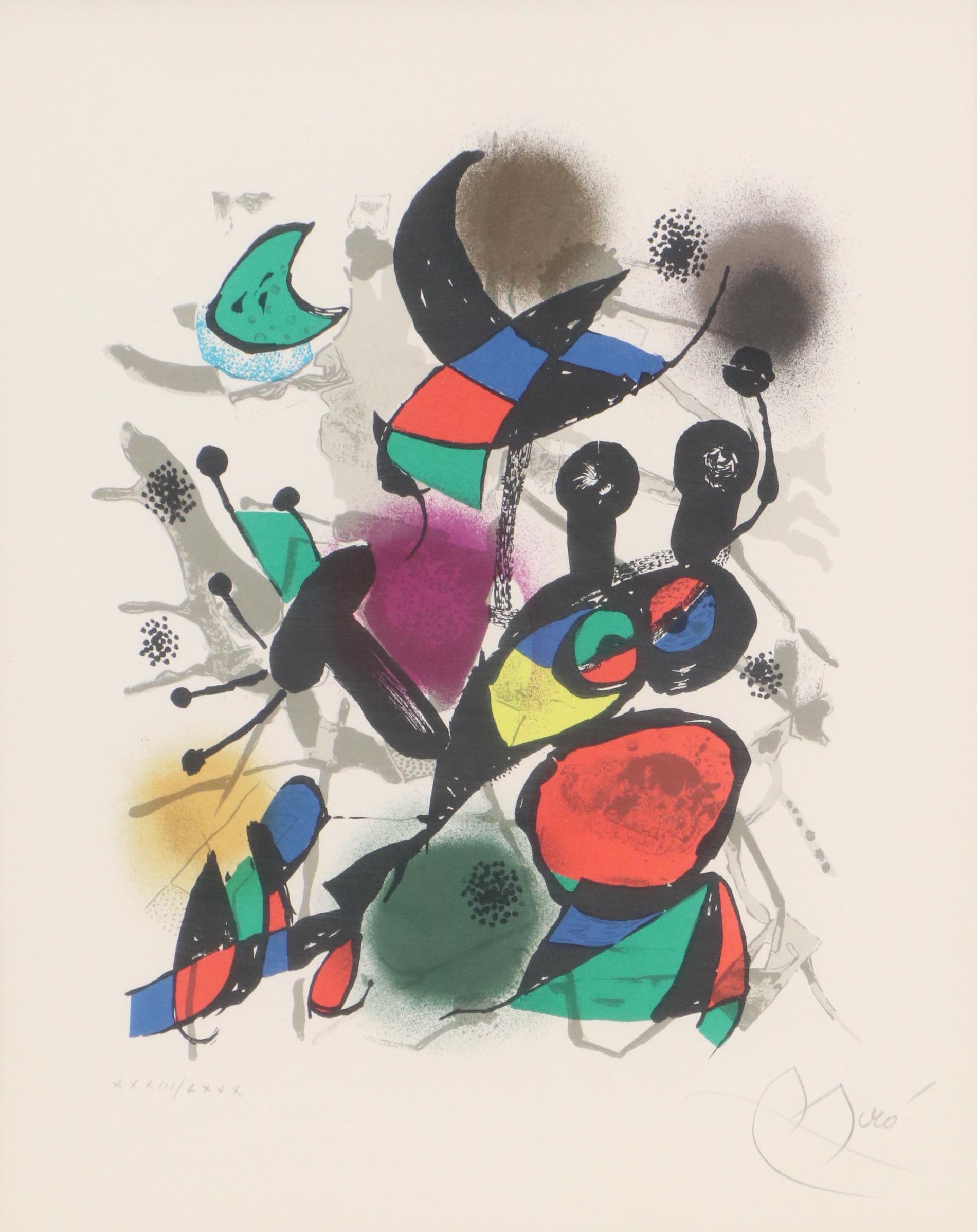 Joan Miró Color Lithograph "Lithographe III," 1977