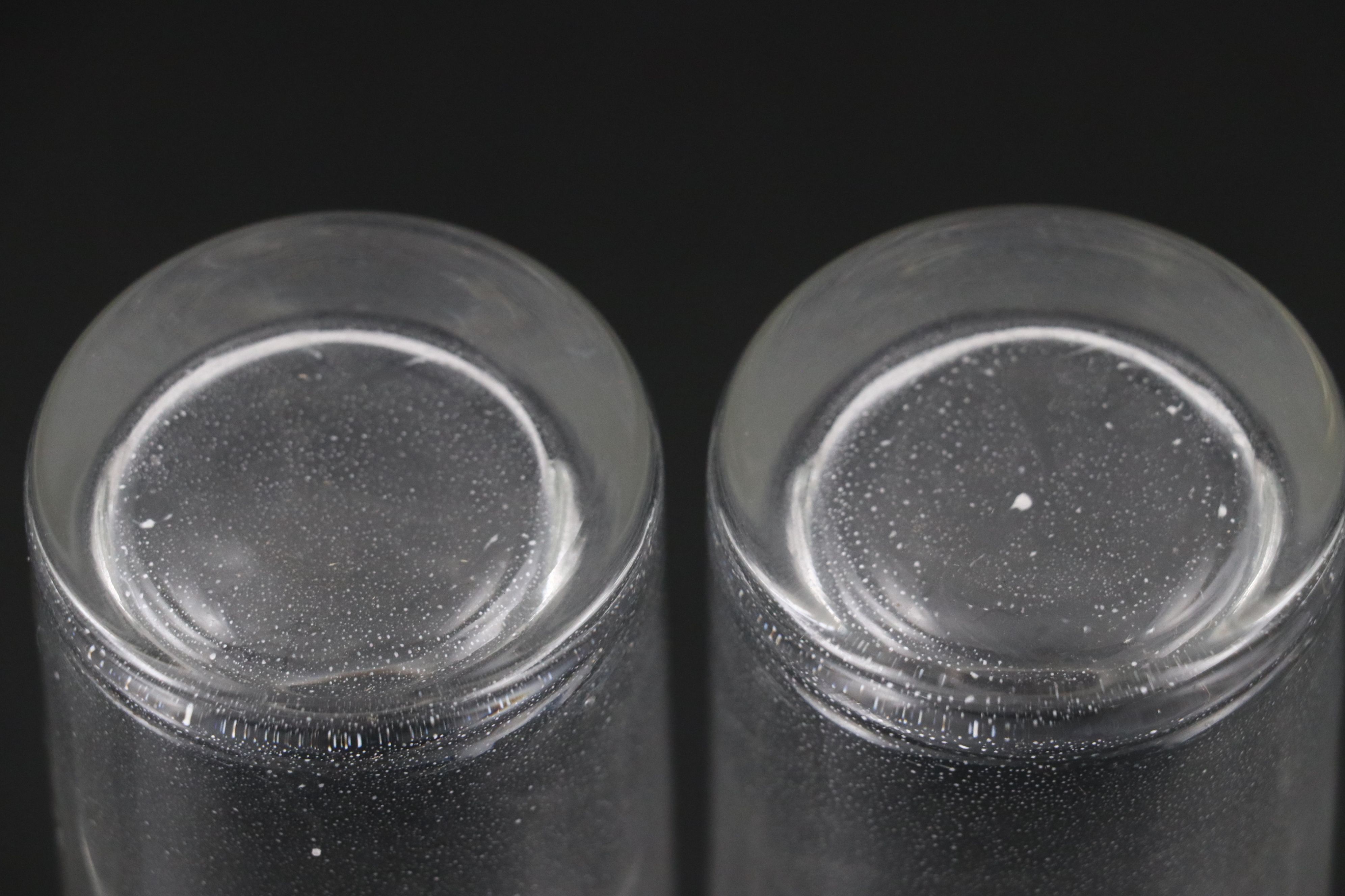 Mid Century Modern Style Etched Wheat Pattern Highball Glasses