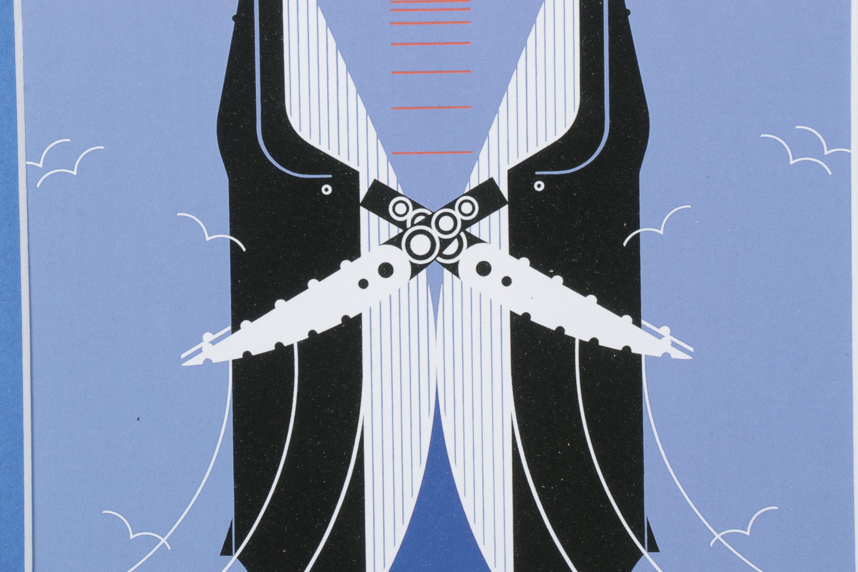 Charley Harper Offset Lithograph "Romance on the Richter Scale", 1981