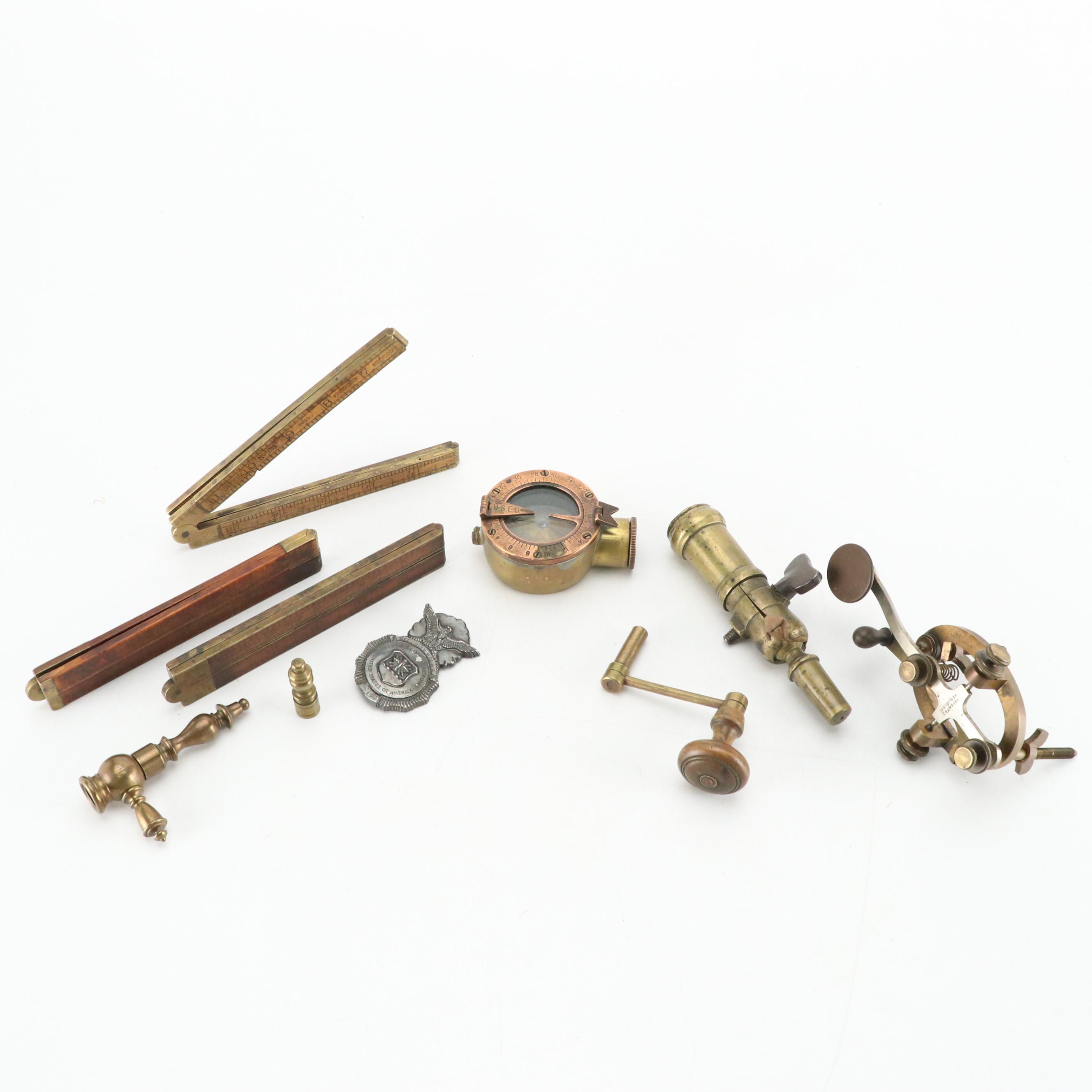 Lufkin and Stanley Folding Rulers with More Vintage Tools and Hardware