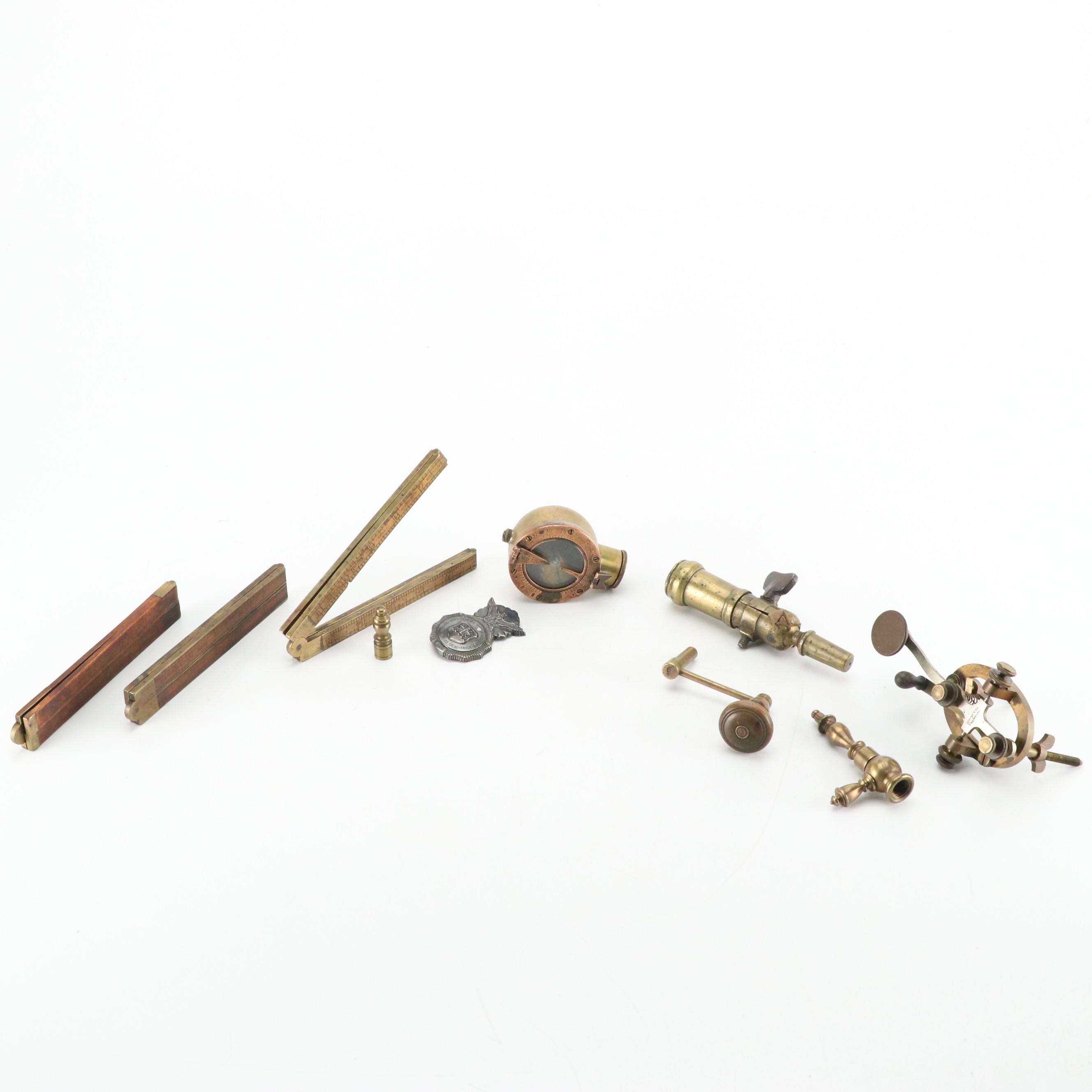 Lufkin and Stanley Folding Rulers with More Vintage Tools and Hardware