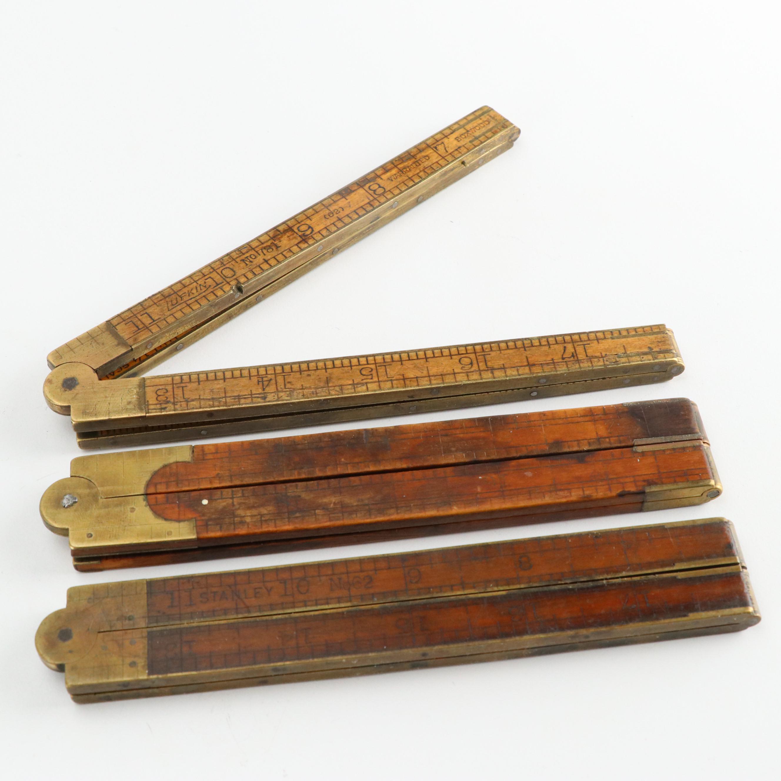 Lufkin and Stanley Folding Rulers with More Vintage Tools and Hardware