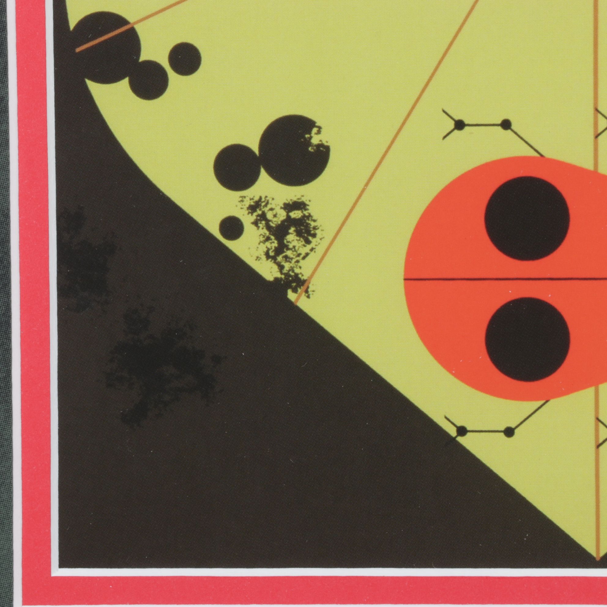 Charley Harper Offset Lithograph "Ladybug Lovers", 1971