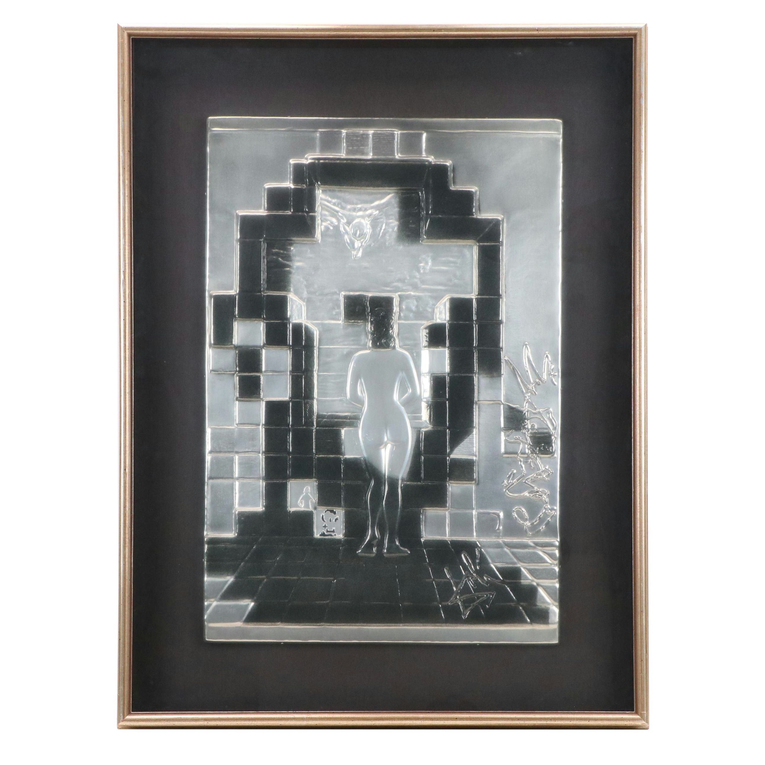 Salvador Dalí Bas-Relief Metal Sculpture "Lincoln in Dalivision," 1975