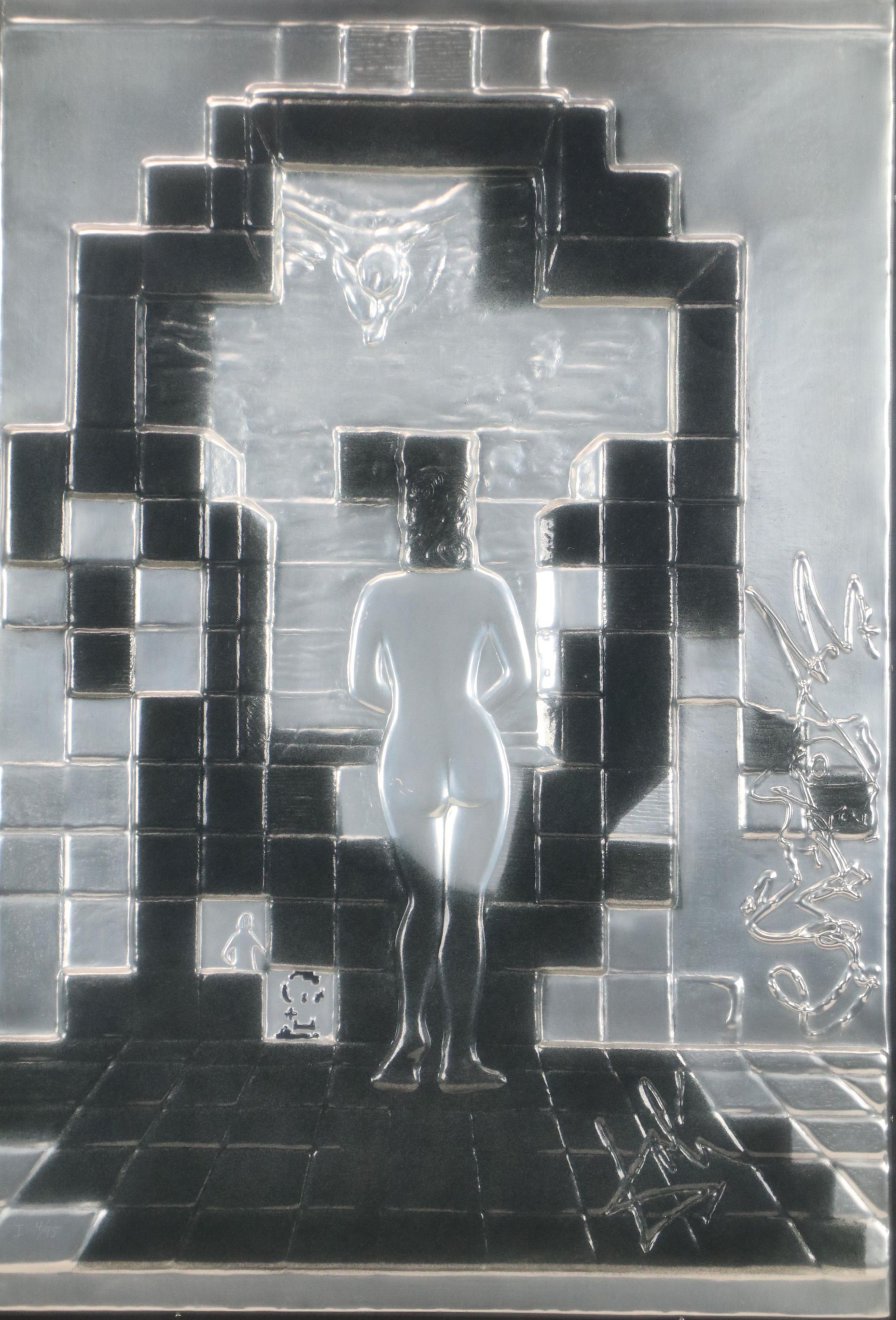 Salvador Dalí Bas-Relief Metal Sculpture "Lincoln in Dalivision," 1975