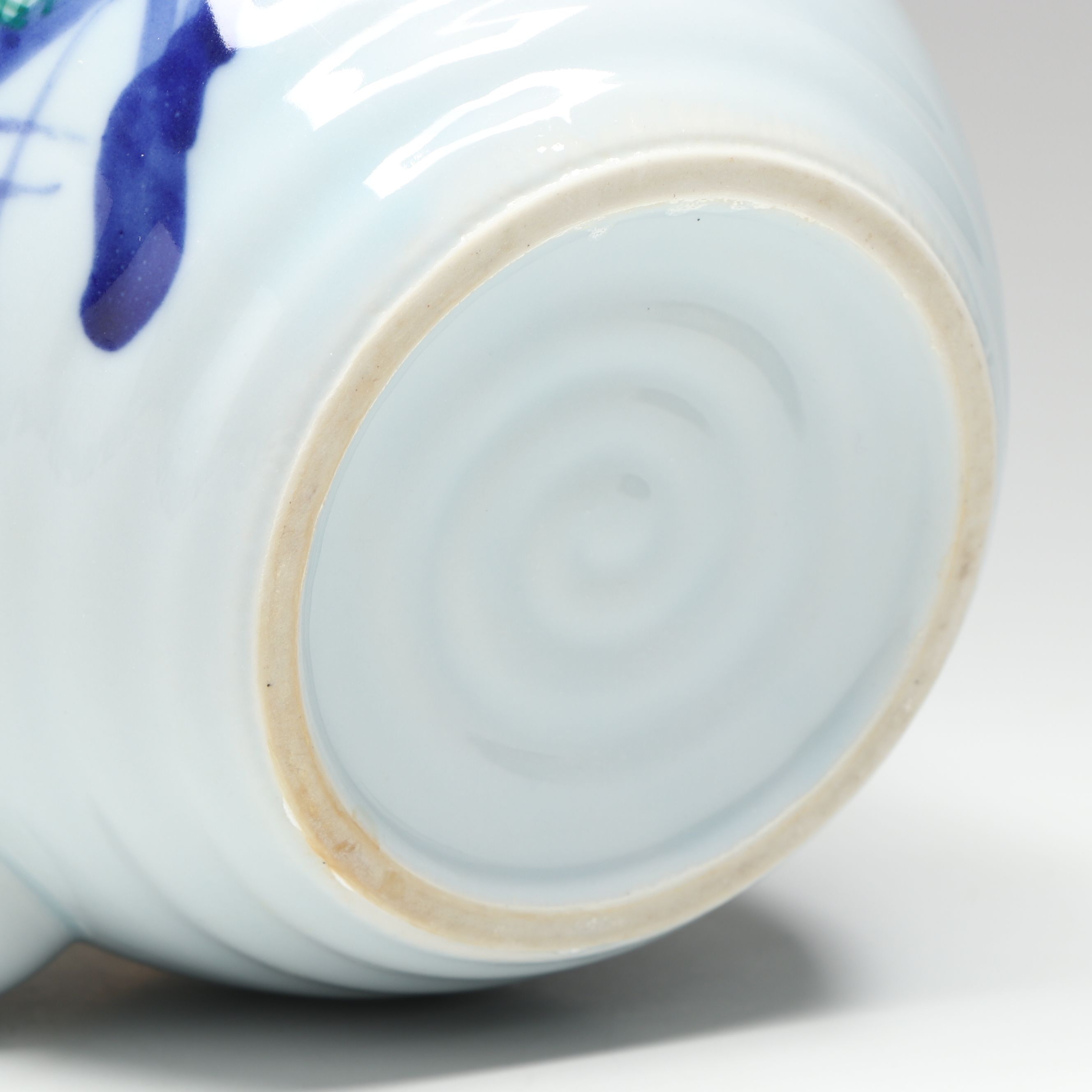 Japanese Porcelain Hand-Painted Koi Teapot and Cups