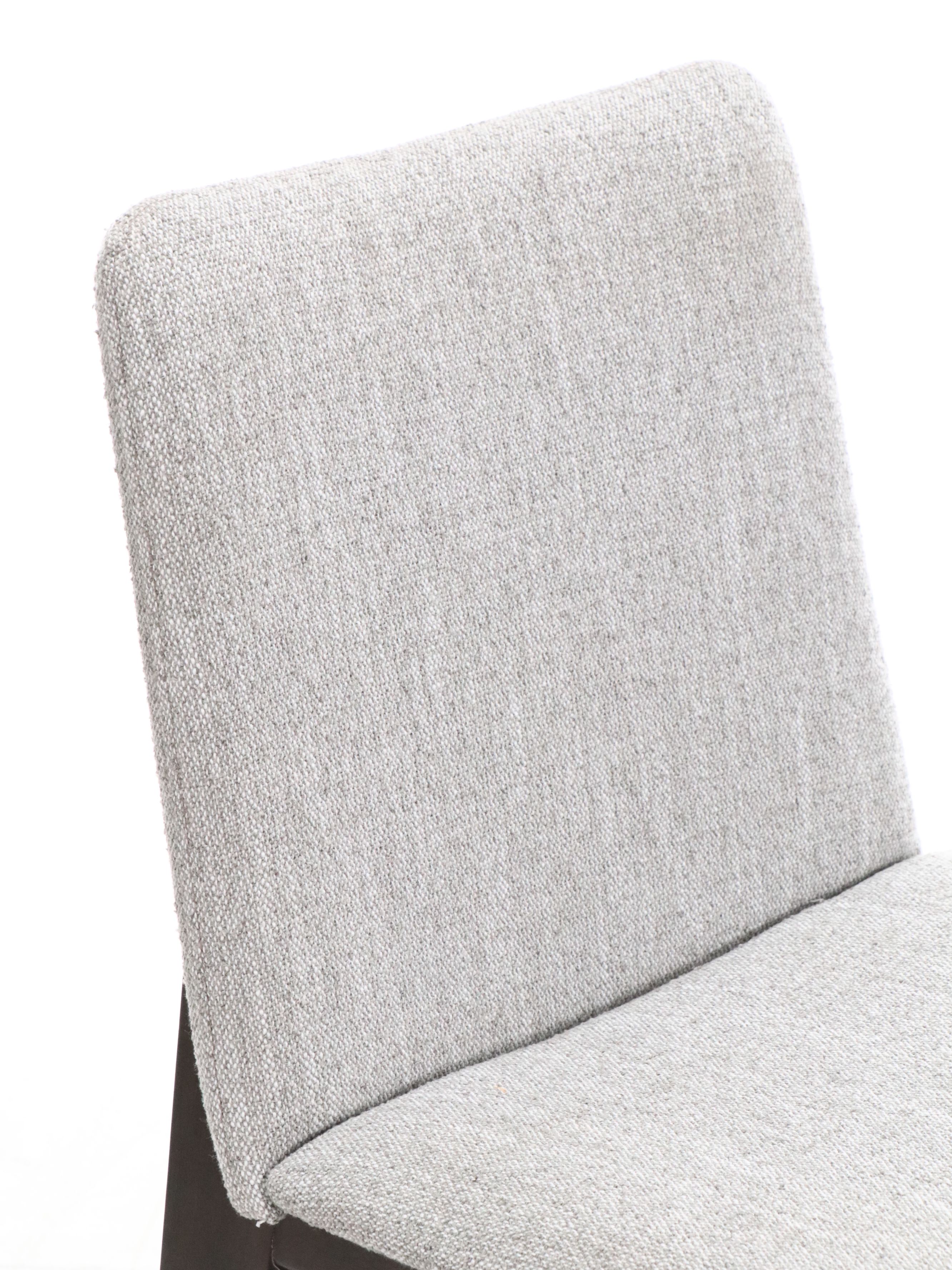 Set of Three Alder & Tweed Furniture Contemporary Fabric and Wood Barstools