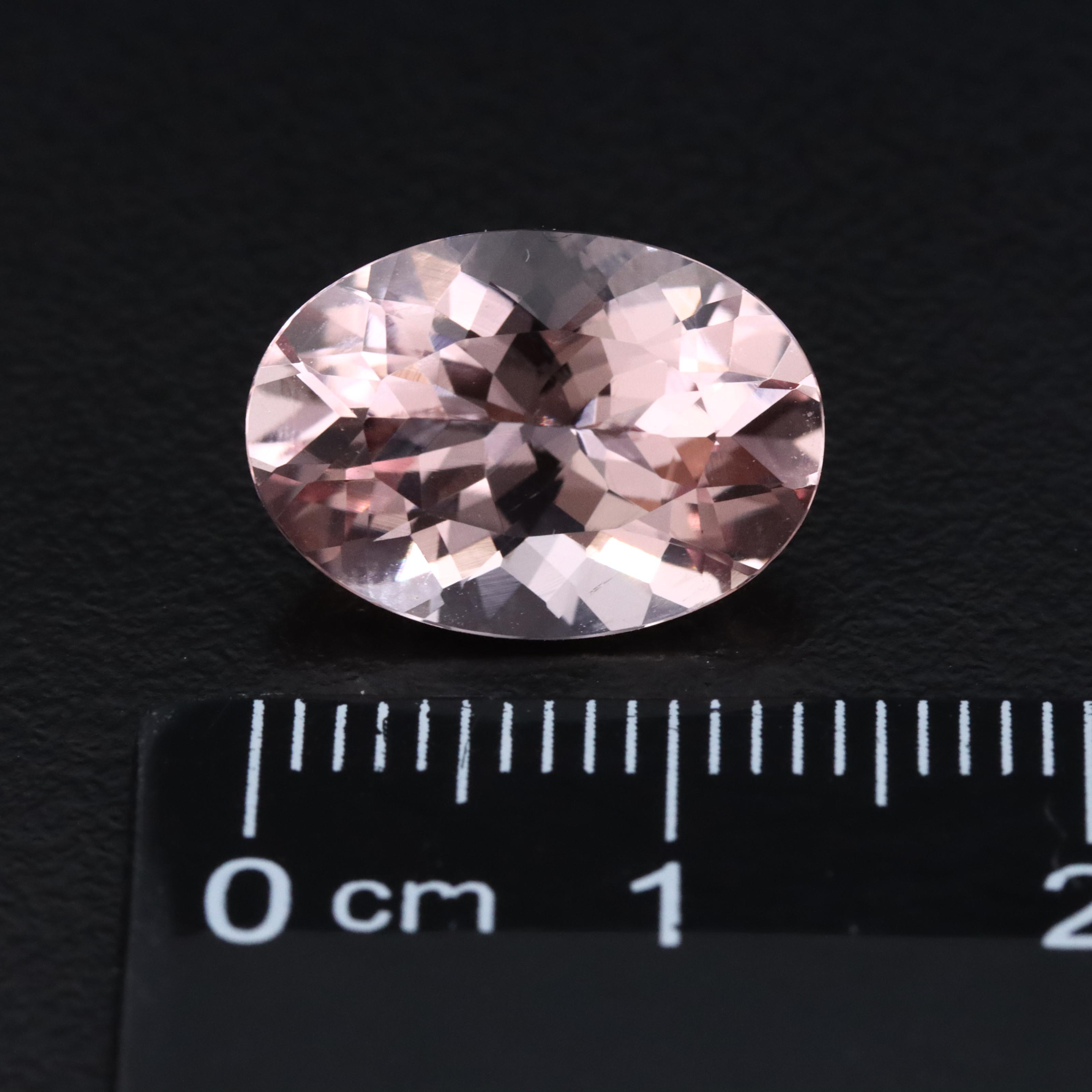 Loose 4.96 CT Morganite with IGI Colored Stone Report