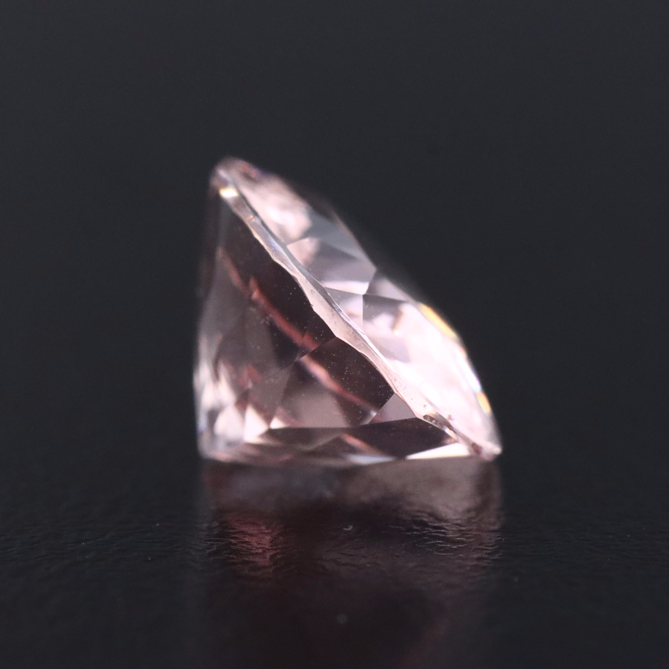 Loose 4.96 CT Morganite with IGI Colored Stone Report