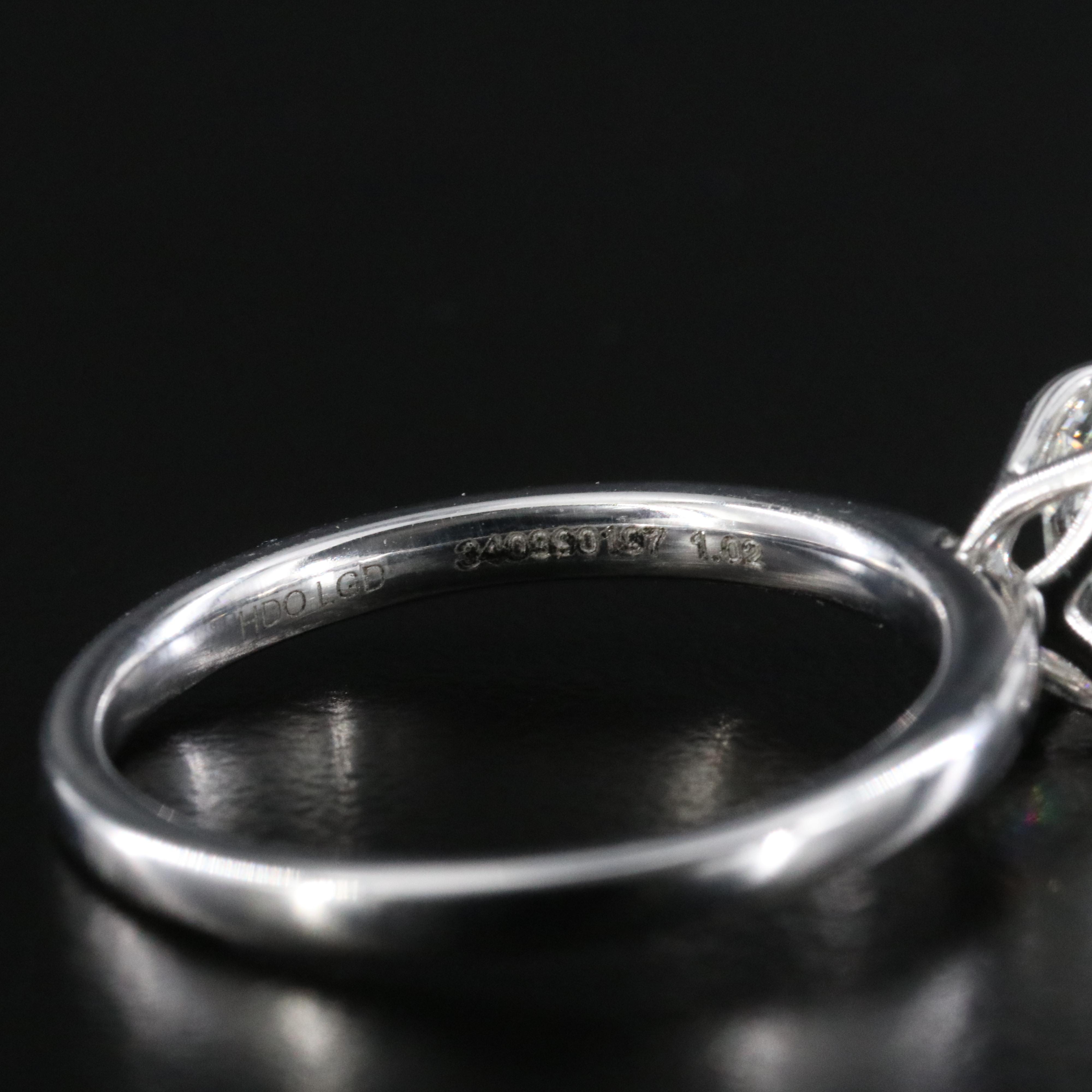 14K 1.02 CT Lab Grown Diamond Solitaire Ring