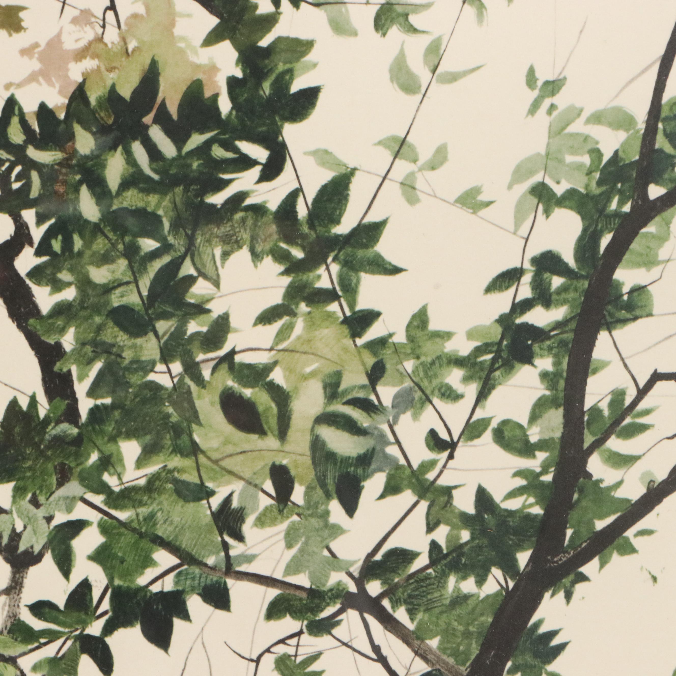 Andrew Wyeth Color Lithograph "The Oak," Mid to Late 20th Century